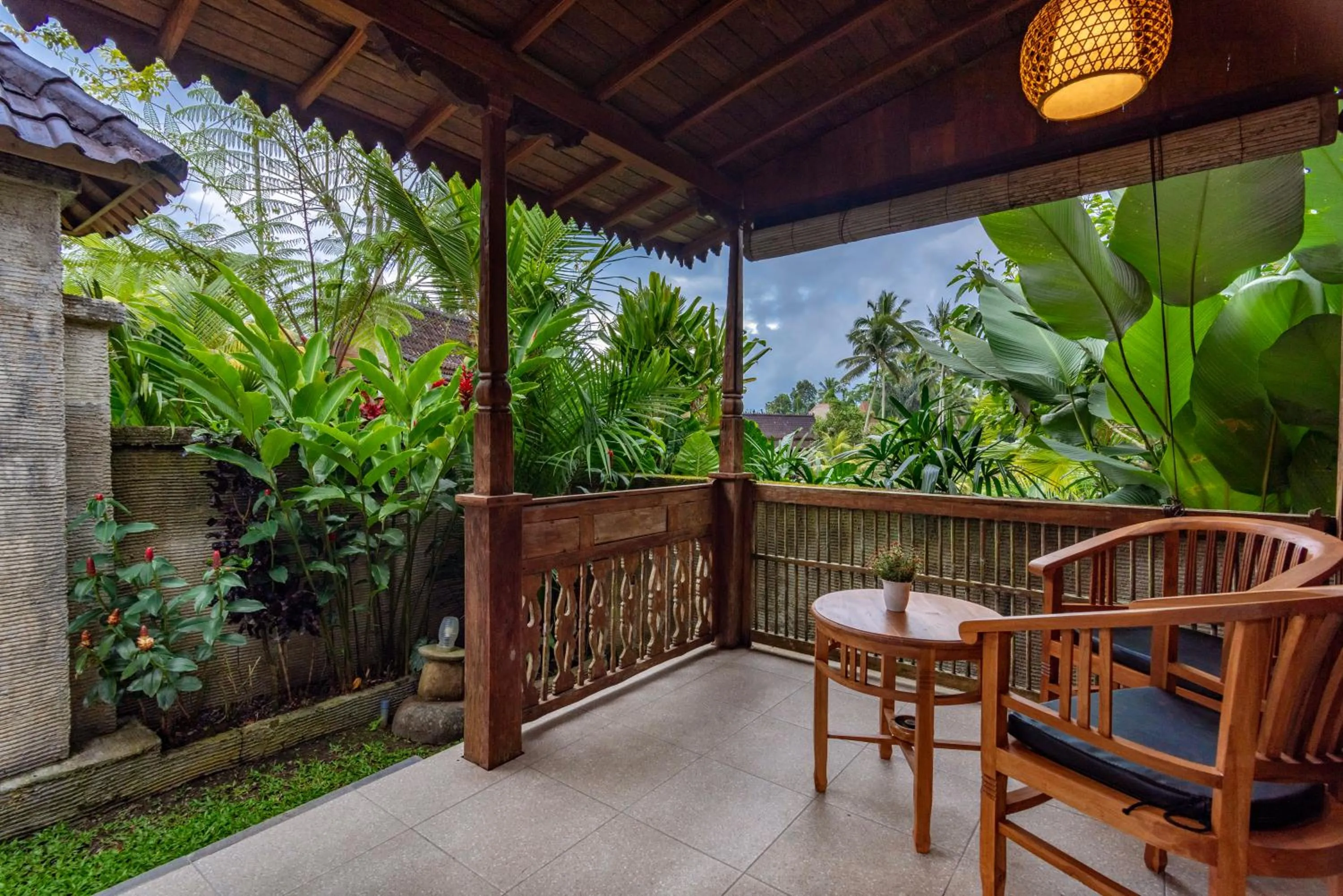 Balcony/Terrace in Taksu Villa Ubud Sebatu by Dhananjaya Hospitality