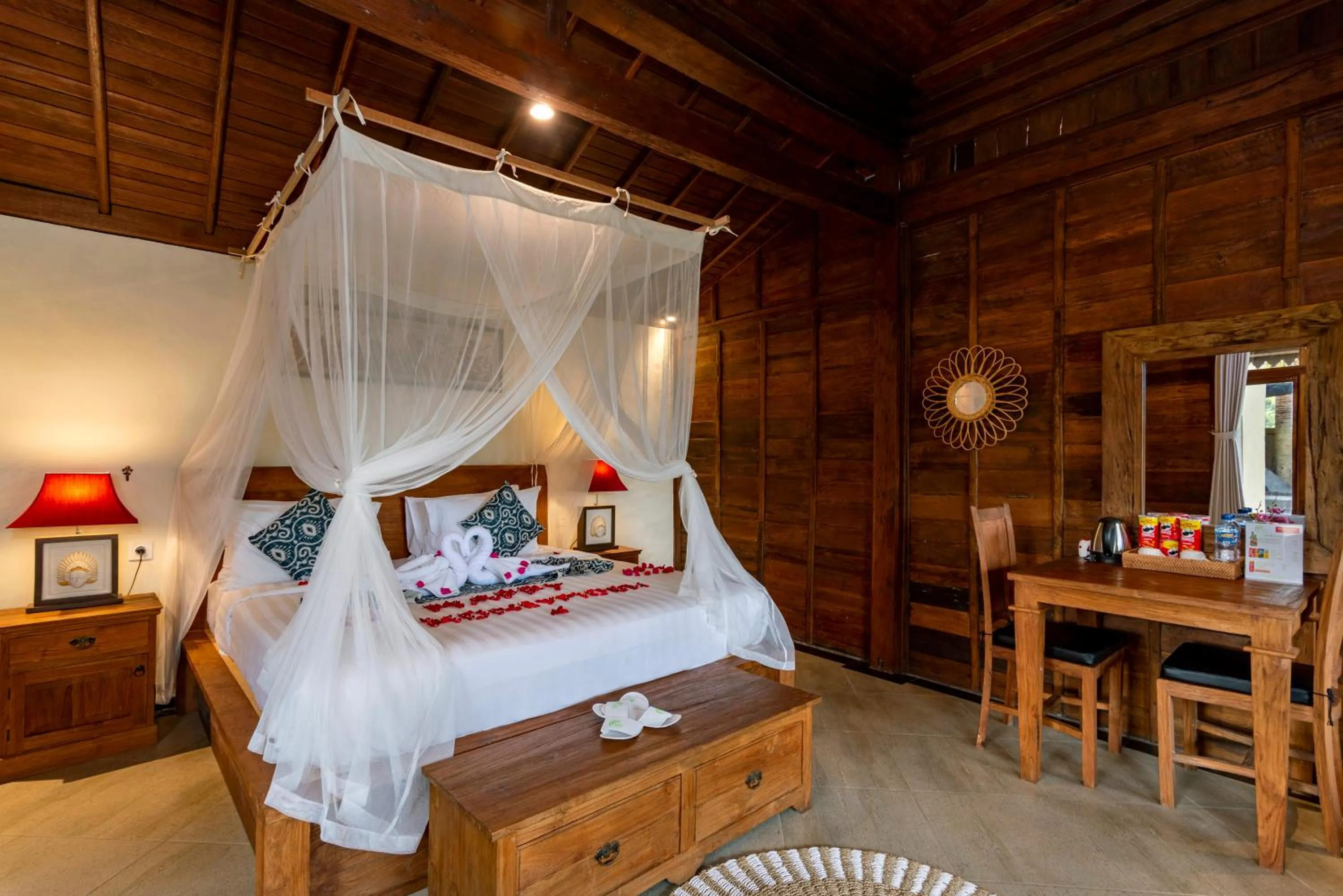 Bed in Taksu Villa Ubud Sebatu by Dhananjaya Hospitality