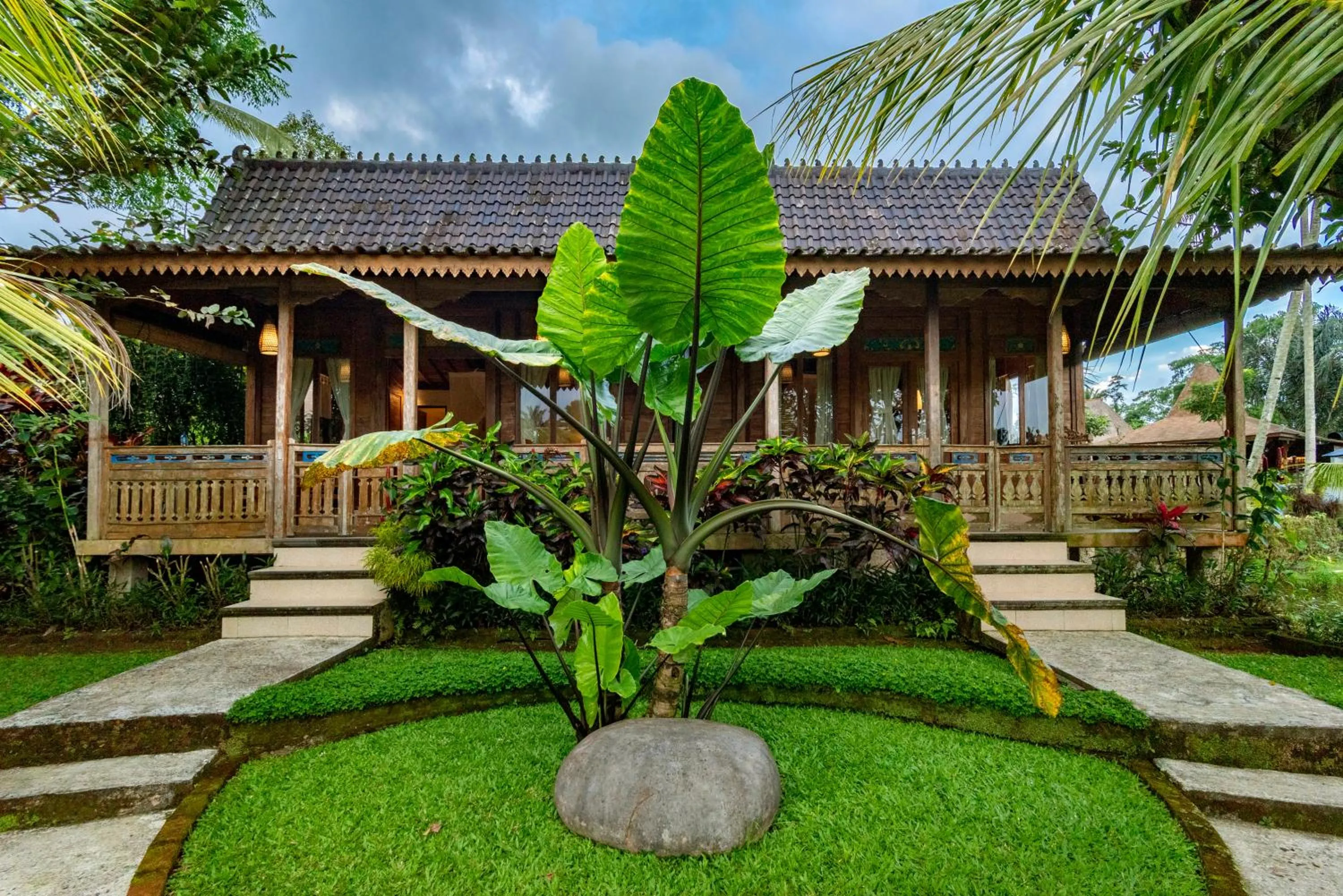 Garden in Taksu Villa Ubud Sebatu by Dhananjaya Hospitality