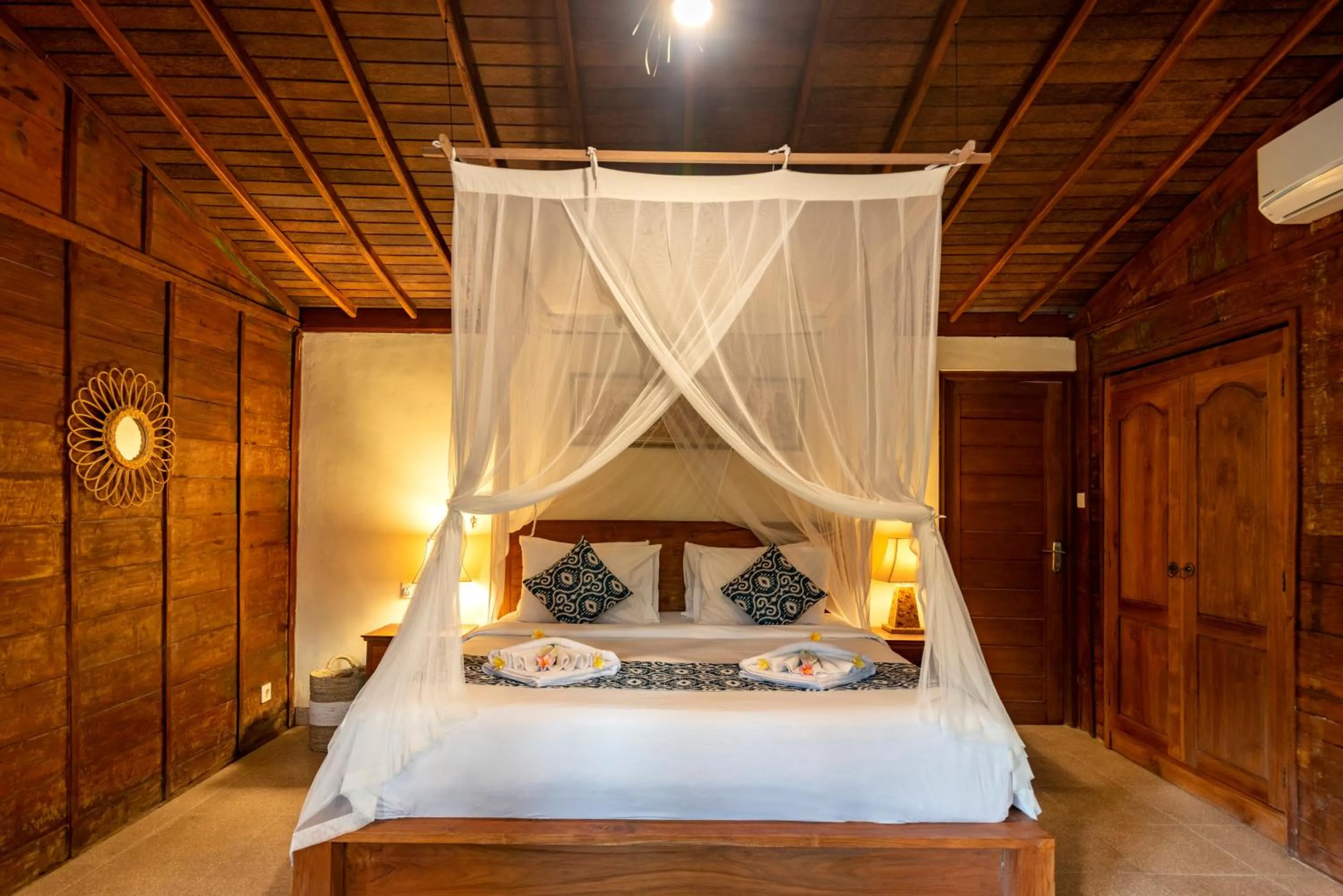Bed in Taksu Villa Ubud Sebatu by Dhananjaya Hospitality