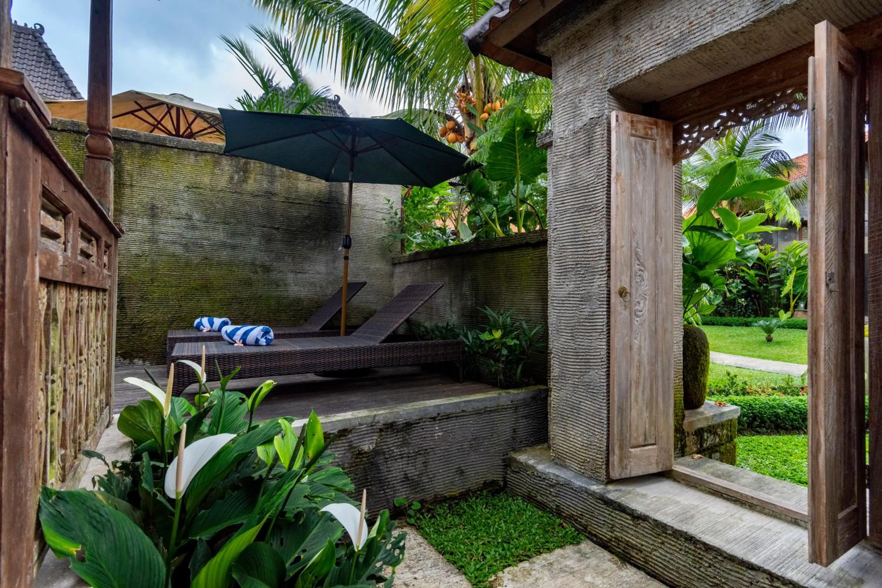 Garden in Taksu Villa Ubud Sebatu by Dhananjaya Hospitality