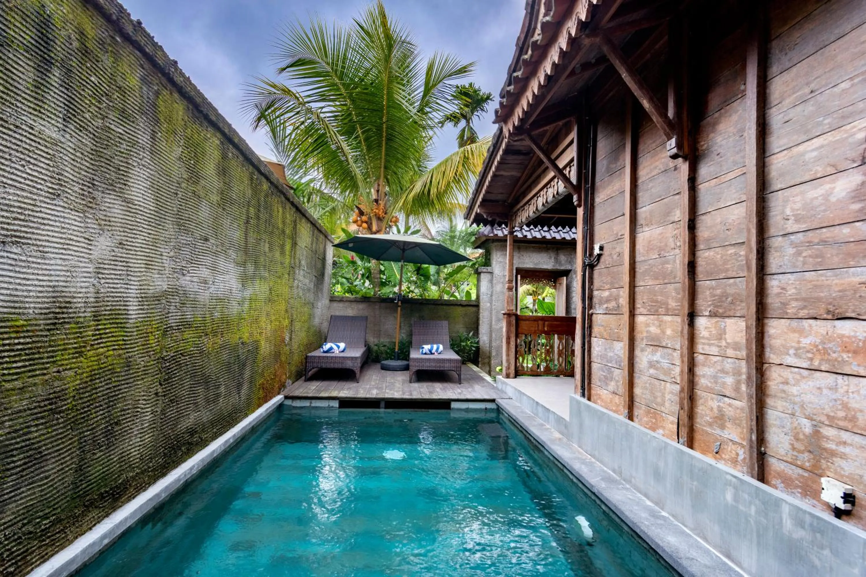 Pool view in Taksu Villa Ubud Sebatu by Dhananjaya Hospitality