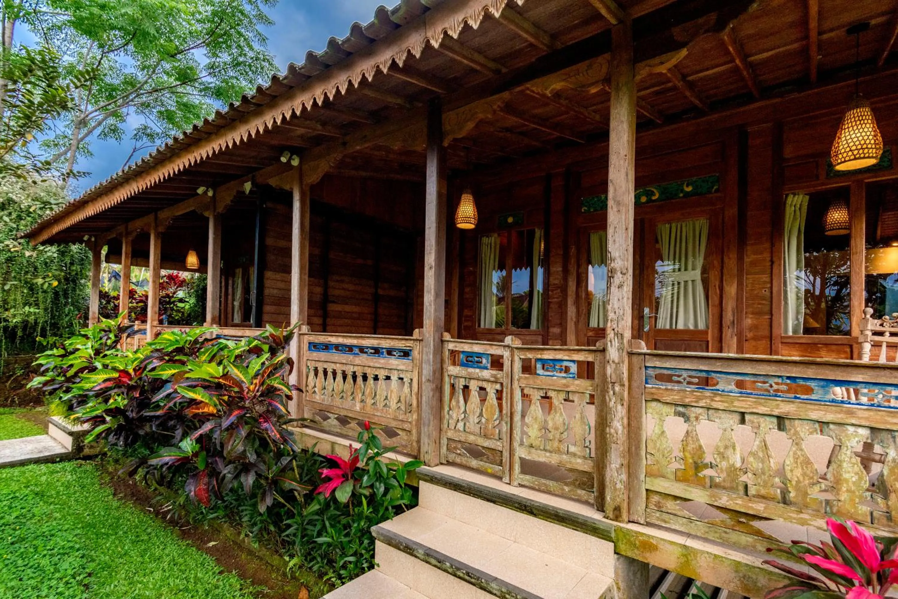 Balcony/Terrace in Taksu Villa Ubud Sebatu by Dhananjaya Hospitality