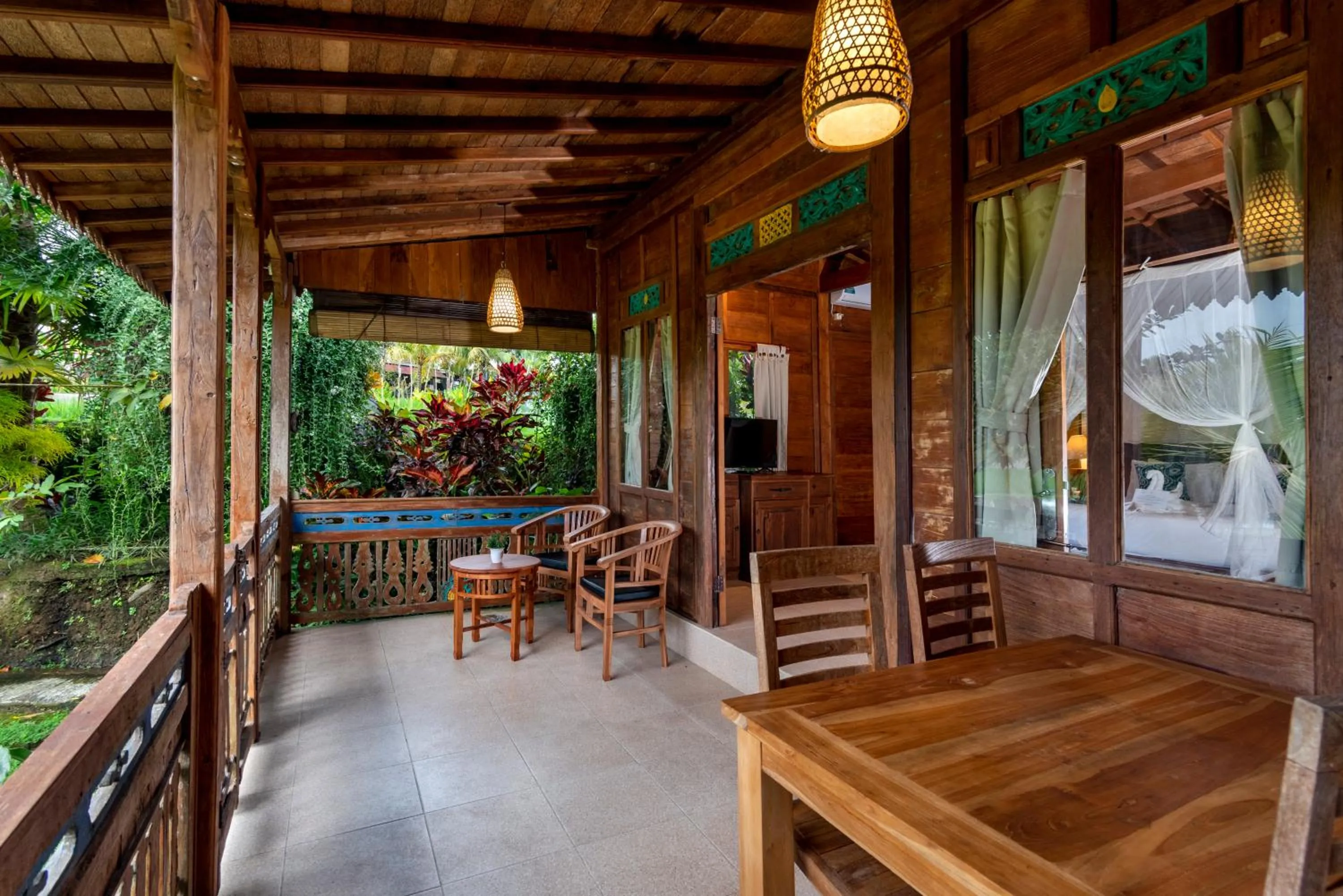 Balcony/Terrace in Taksu Villa Ubud Sebatu by Dhananjaya Hospitality