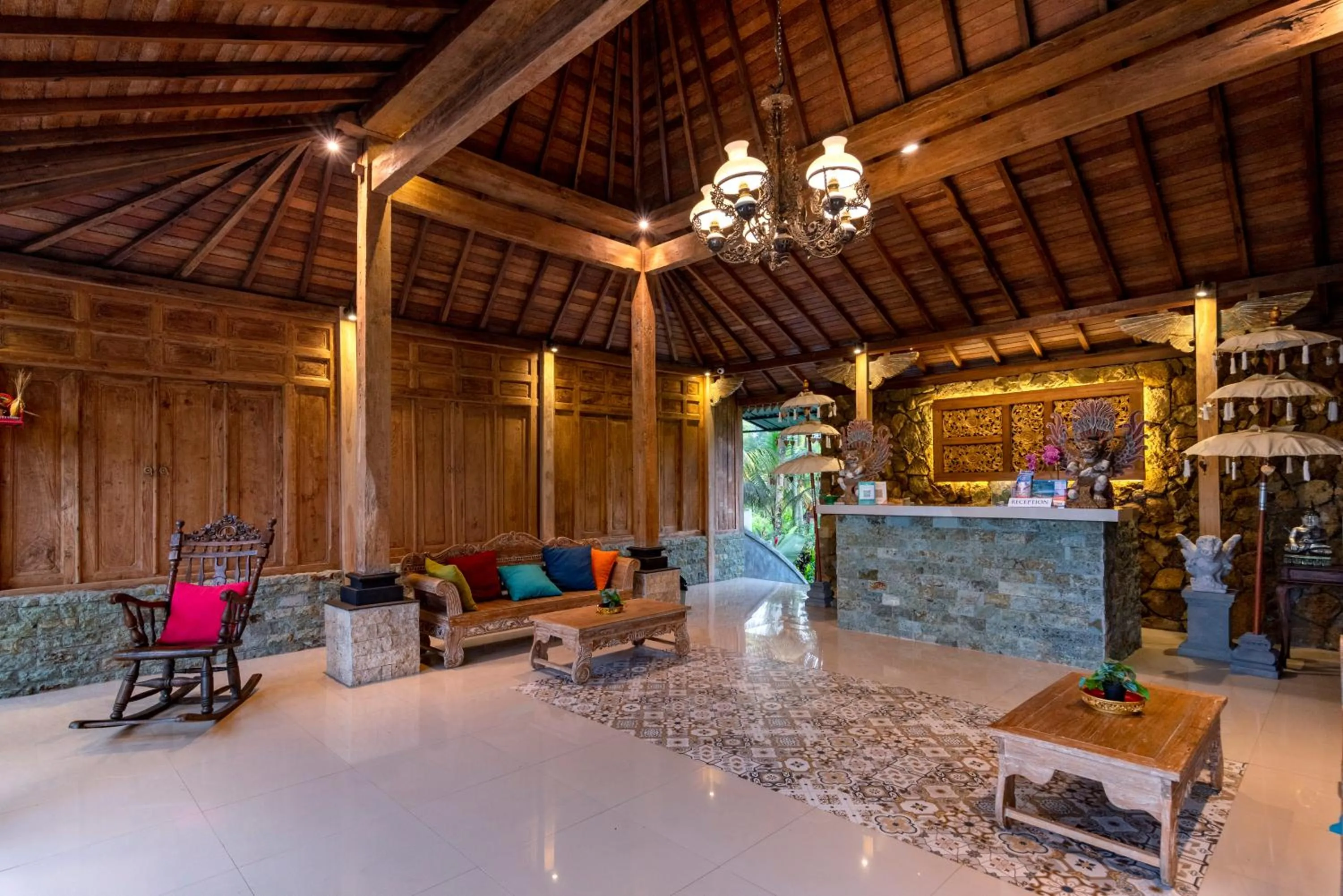 Lobby or reception in Taksu Villa Ubud Sebatu by Dhananjaya Hospitality