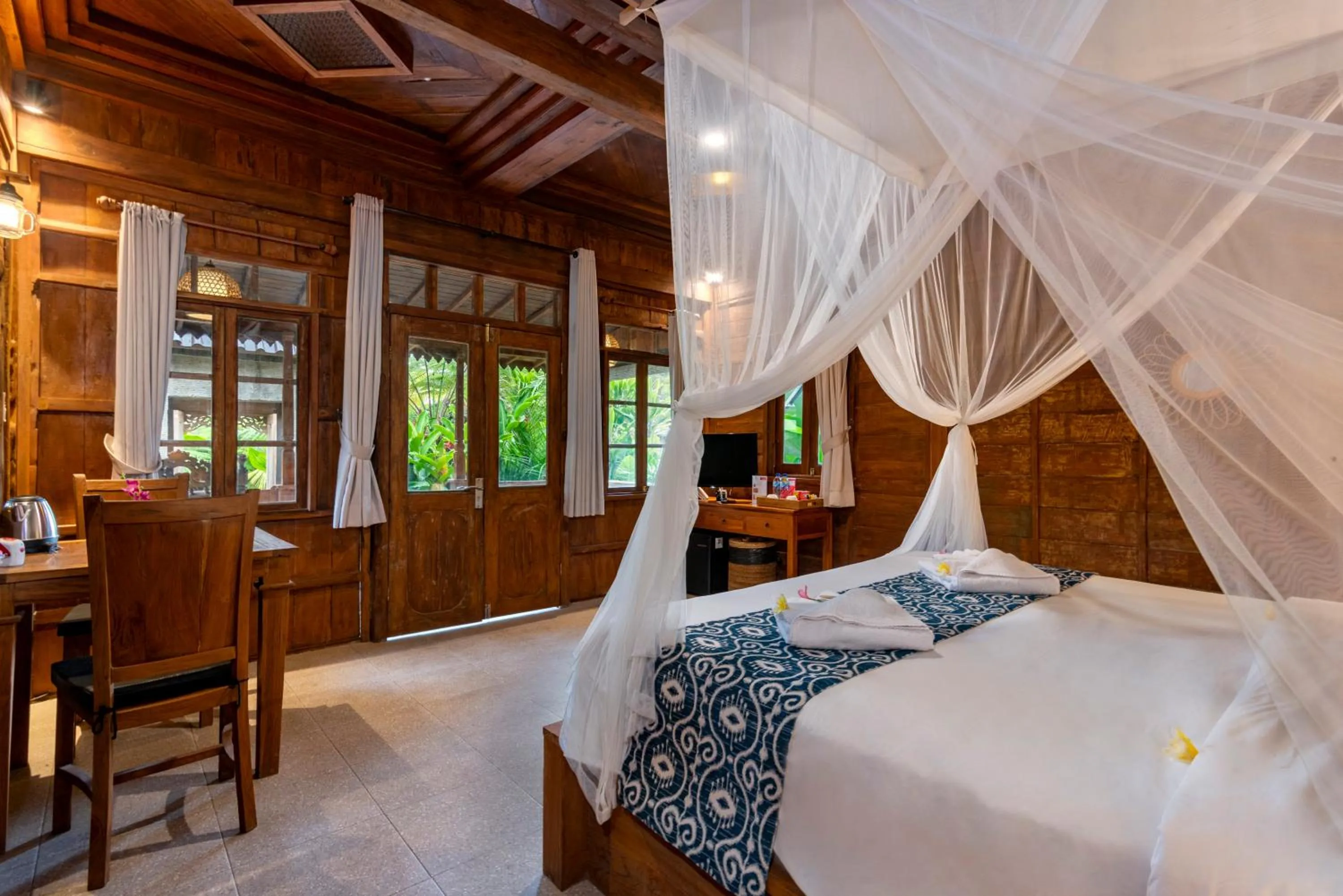 Bed in Taksu Villa Ubud Sebatu by Dhananjaya Hospitality