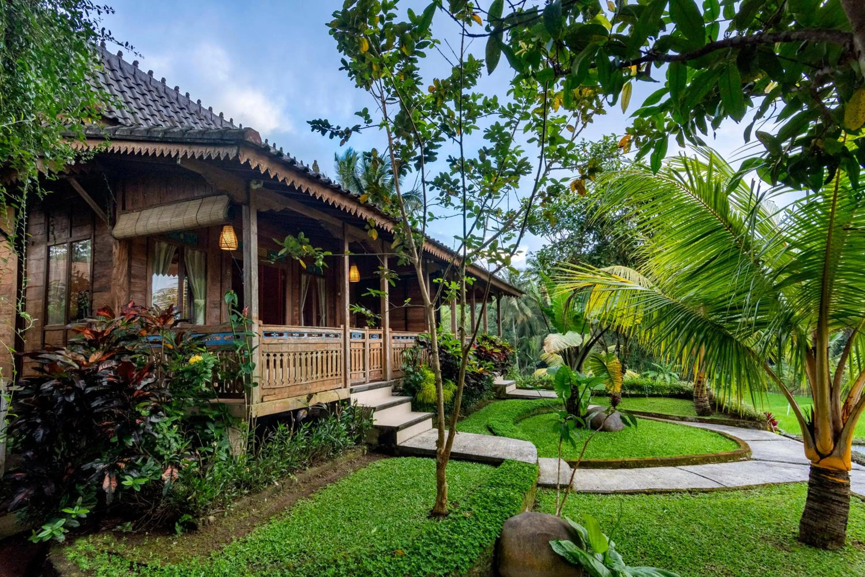 Garden in Taksu Villa Ubud Sebatu by Dhananjaya Hospitality