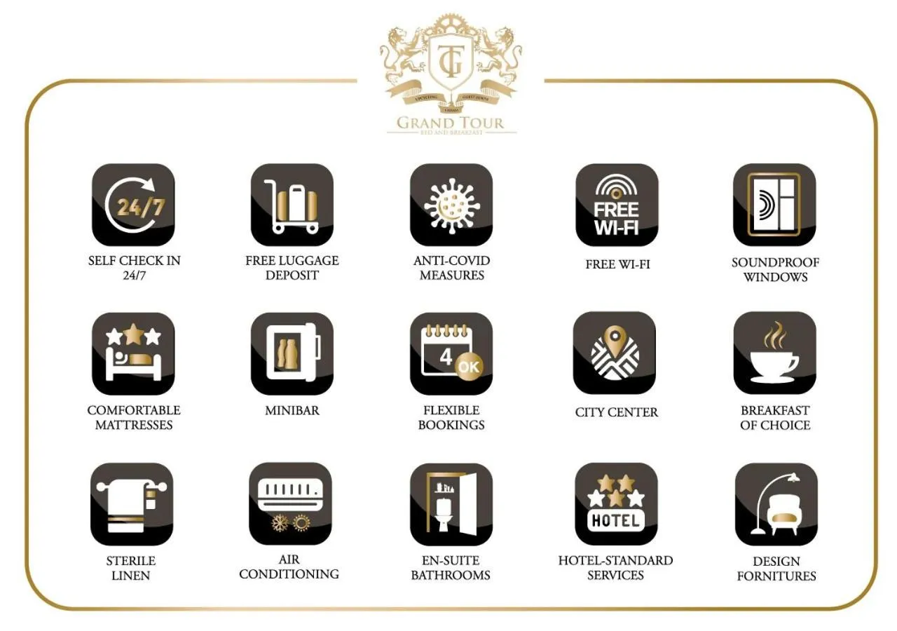 Area and facilities in Grand Tour Design Guest House Catania Self Check-in