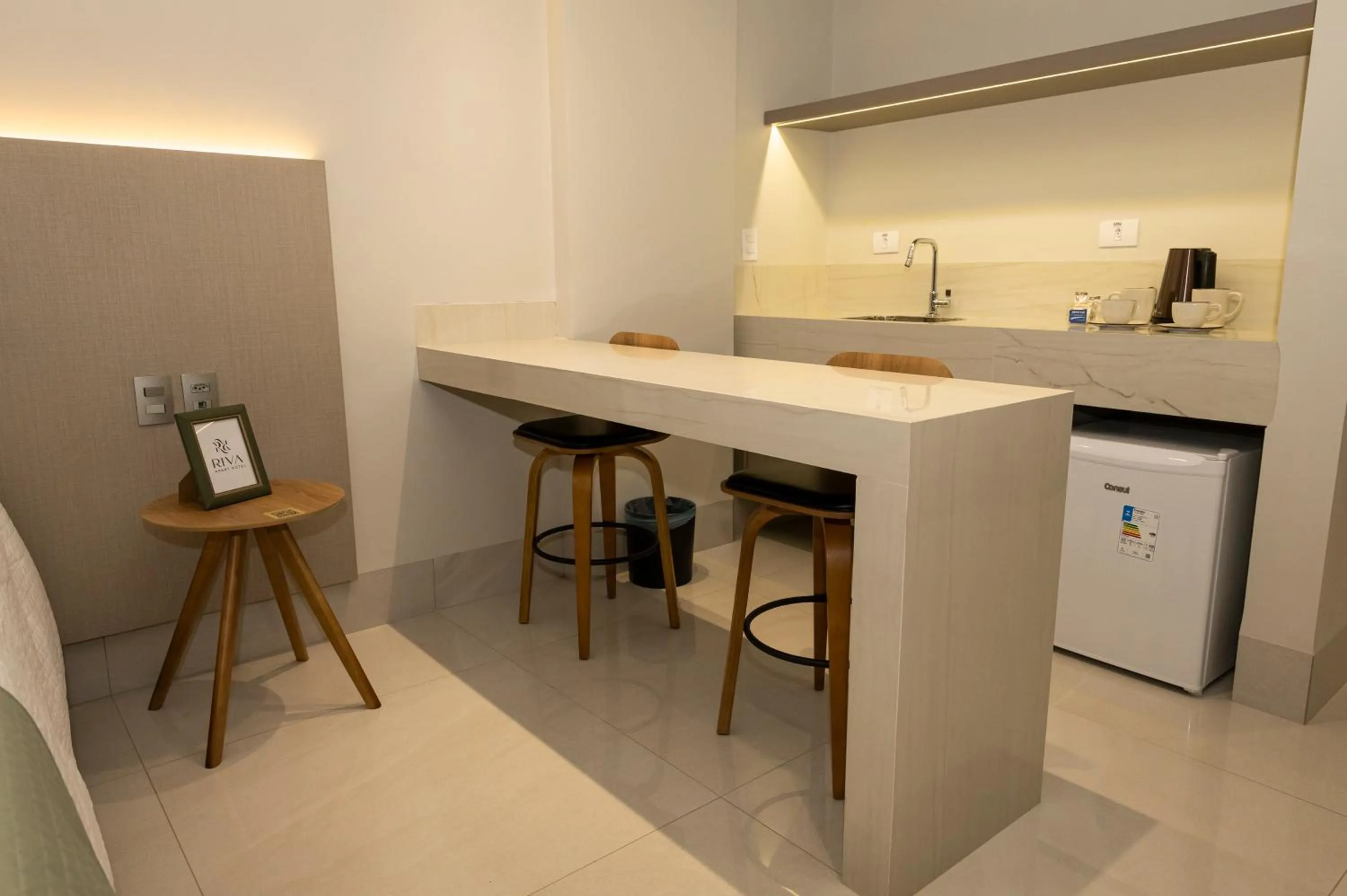 Kitchen or kitchenette in Riva Apart Hotel