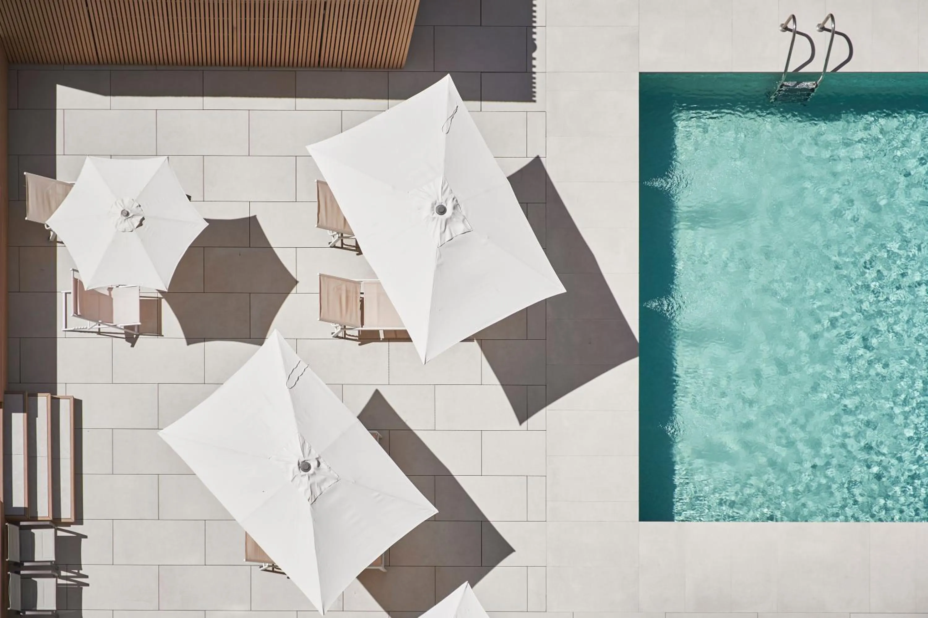 Pool view in Apartamentos Juan Bravo