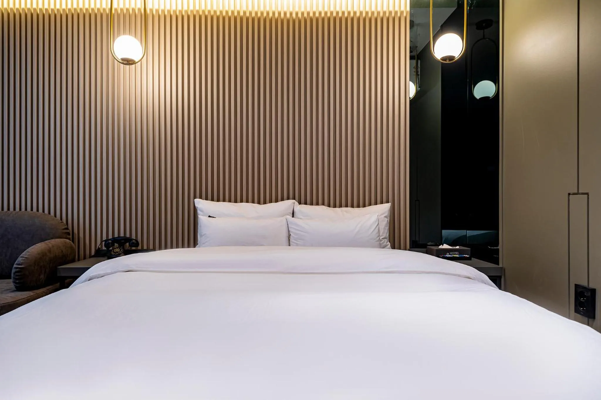 Bed in 충주 어반브라운호텔