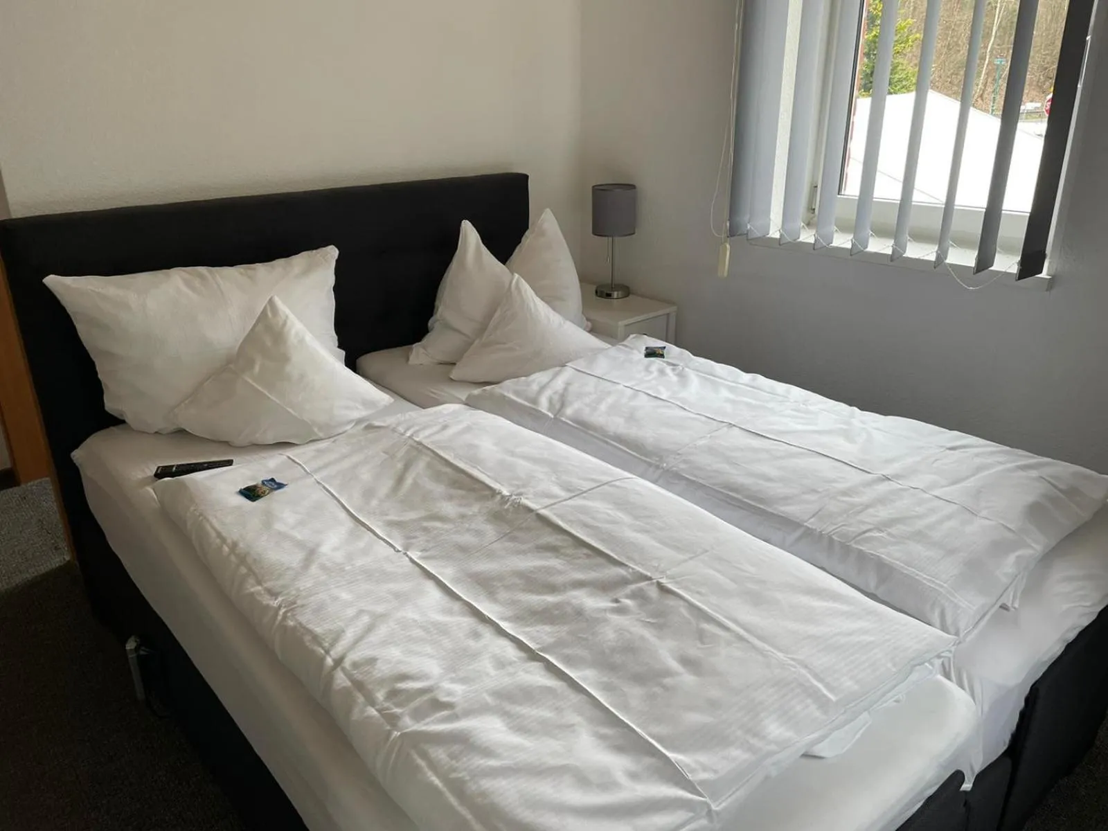 Photo of the whole room, Bed in Pension "Am Brunnen"