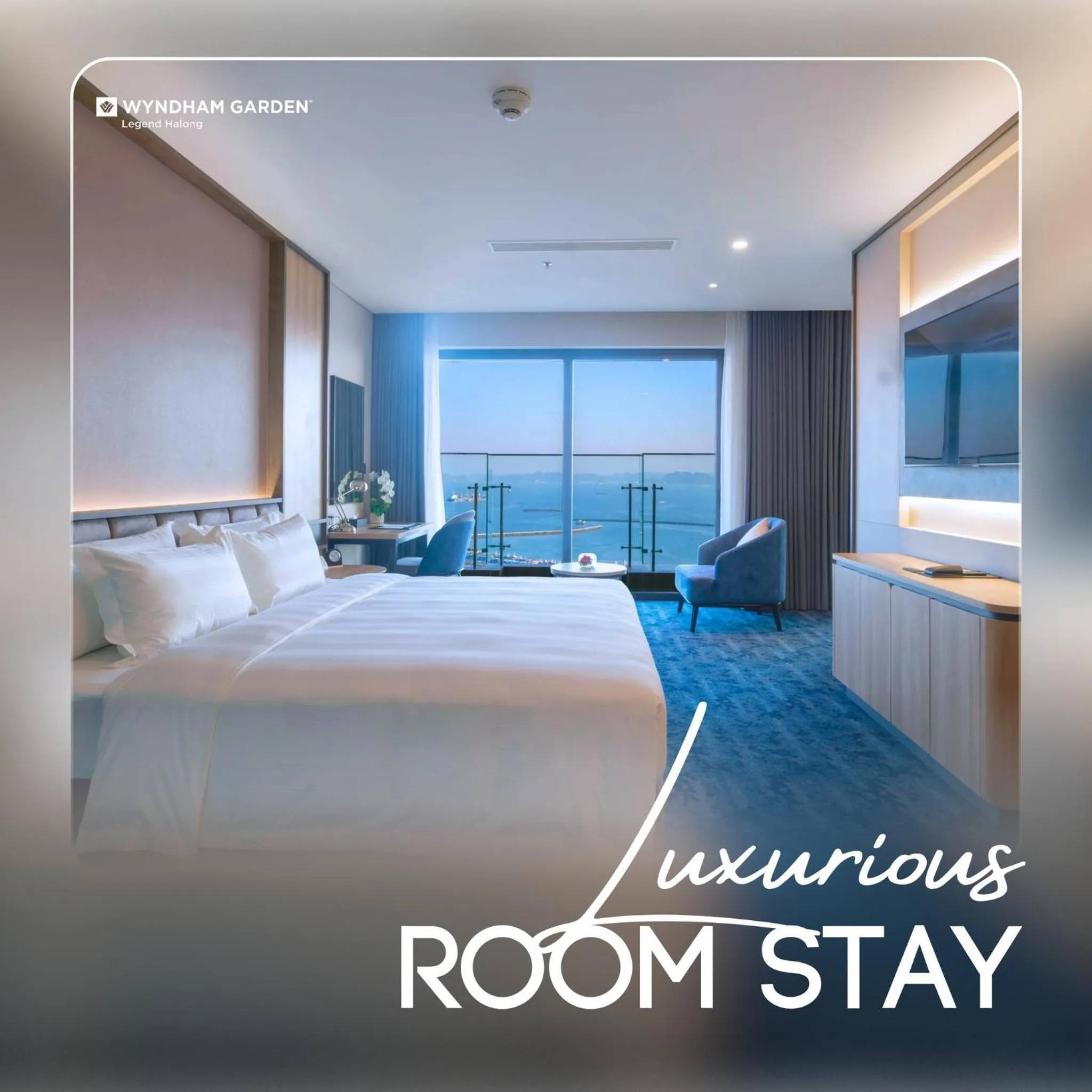 Logo/Certificate/Sign, Bed in Wyndham Garden Legend Halong