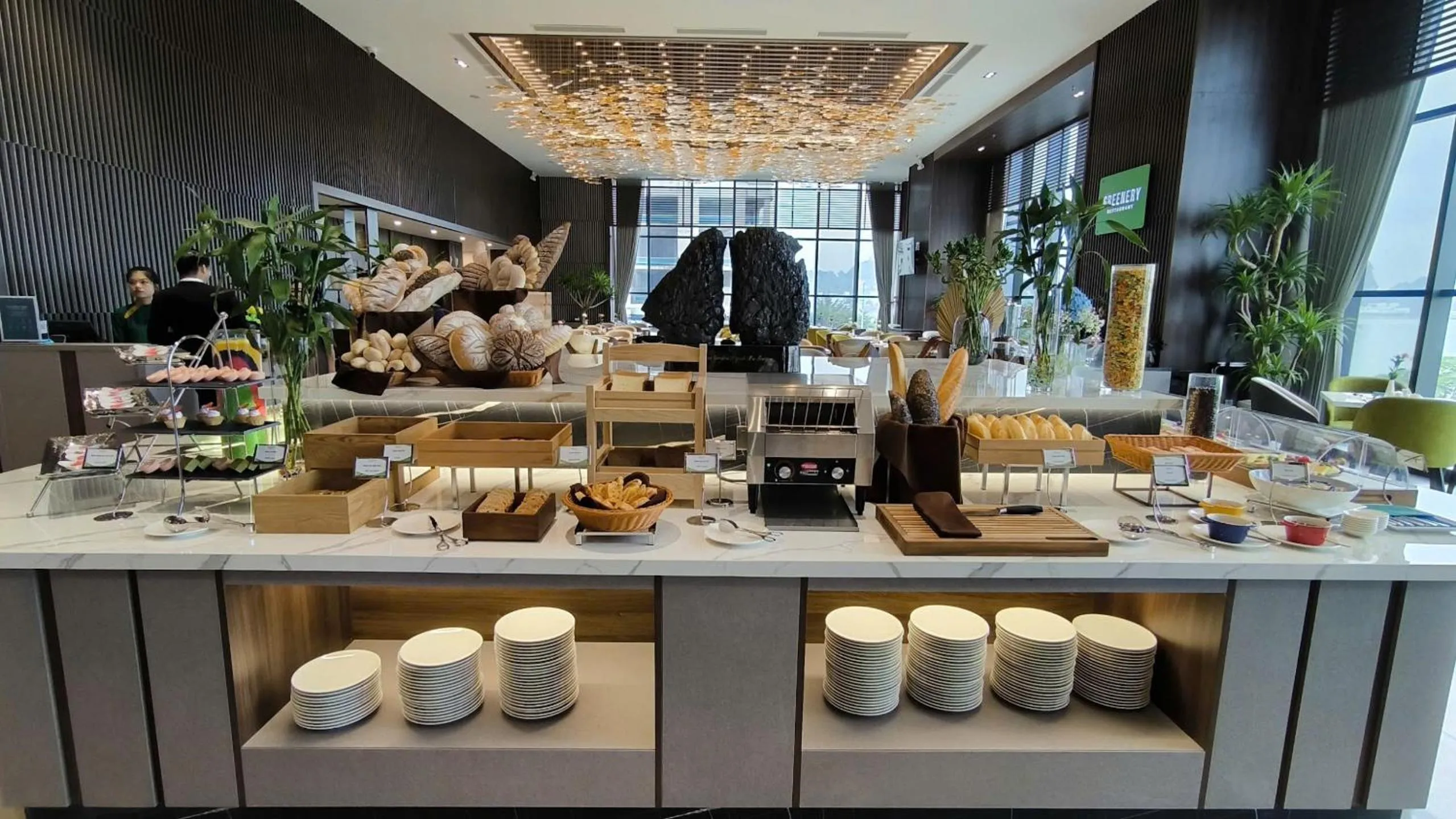 Breakfast in Wyndham Garden Legend Halong