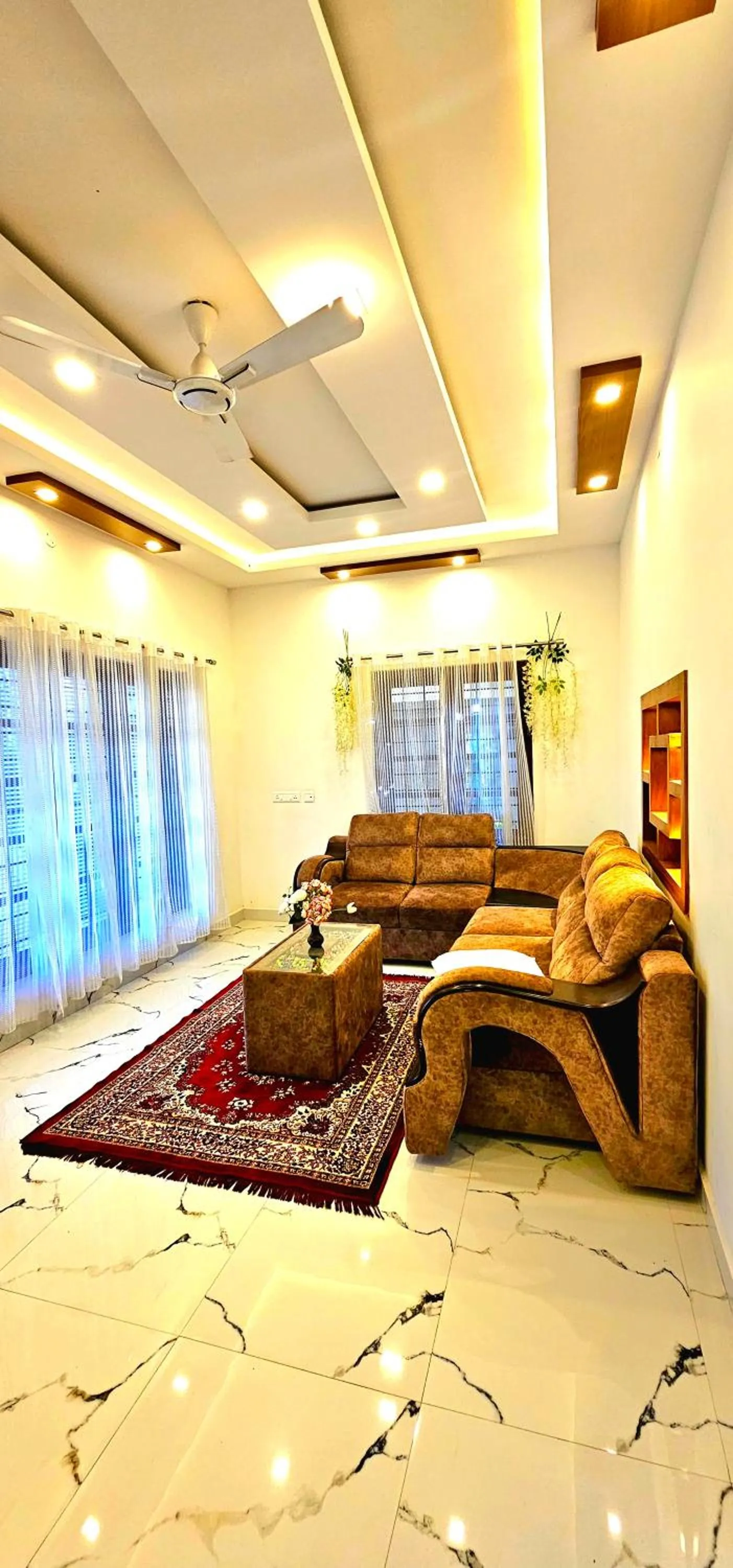 Living room in Dean Dale Cottages