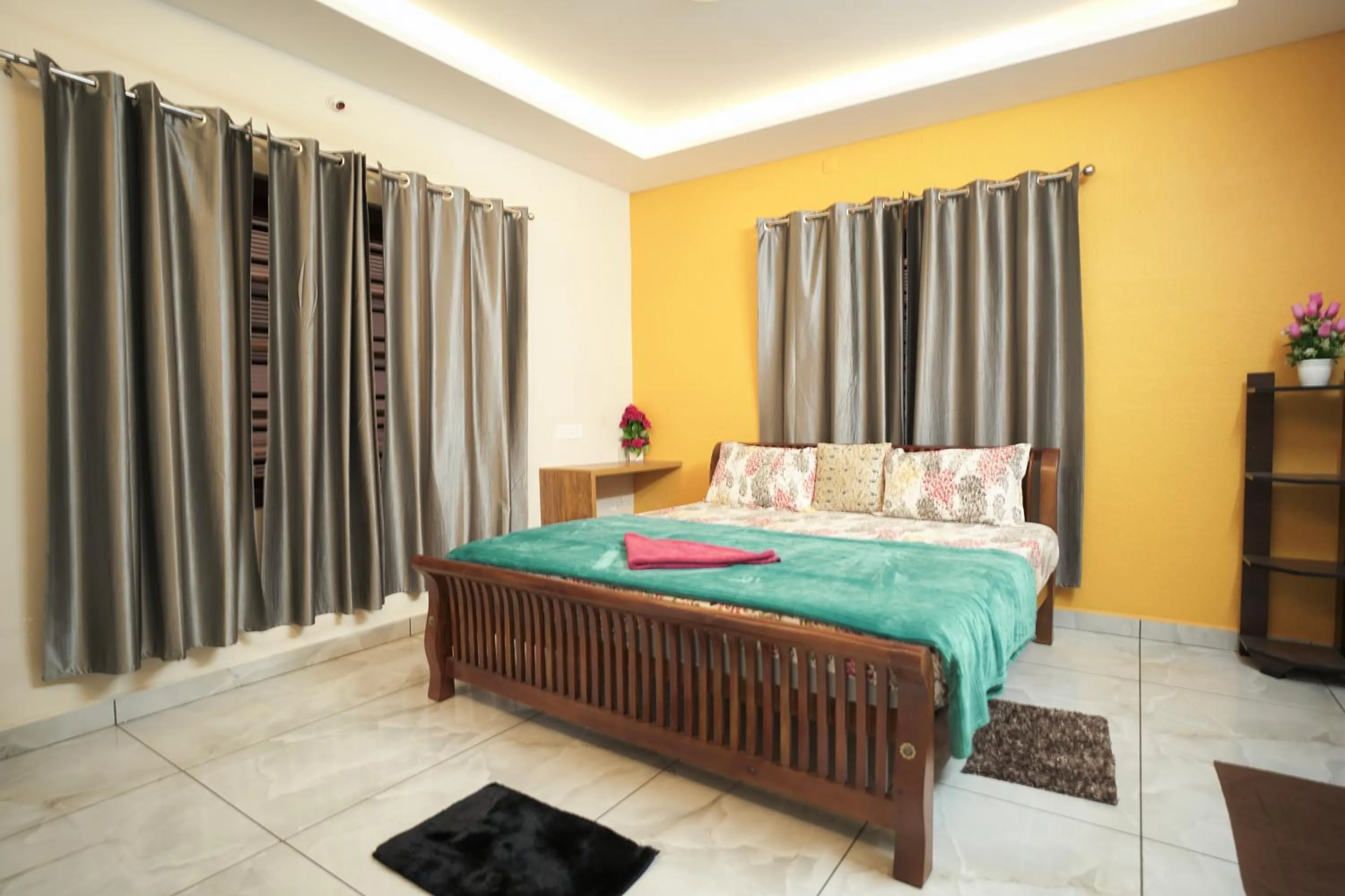 Bed in Dean Dale Cottages