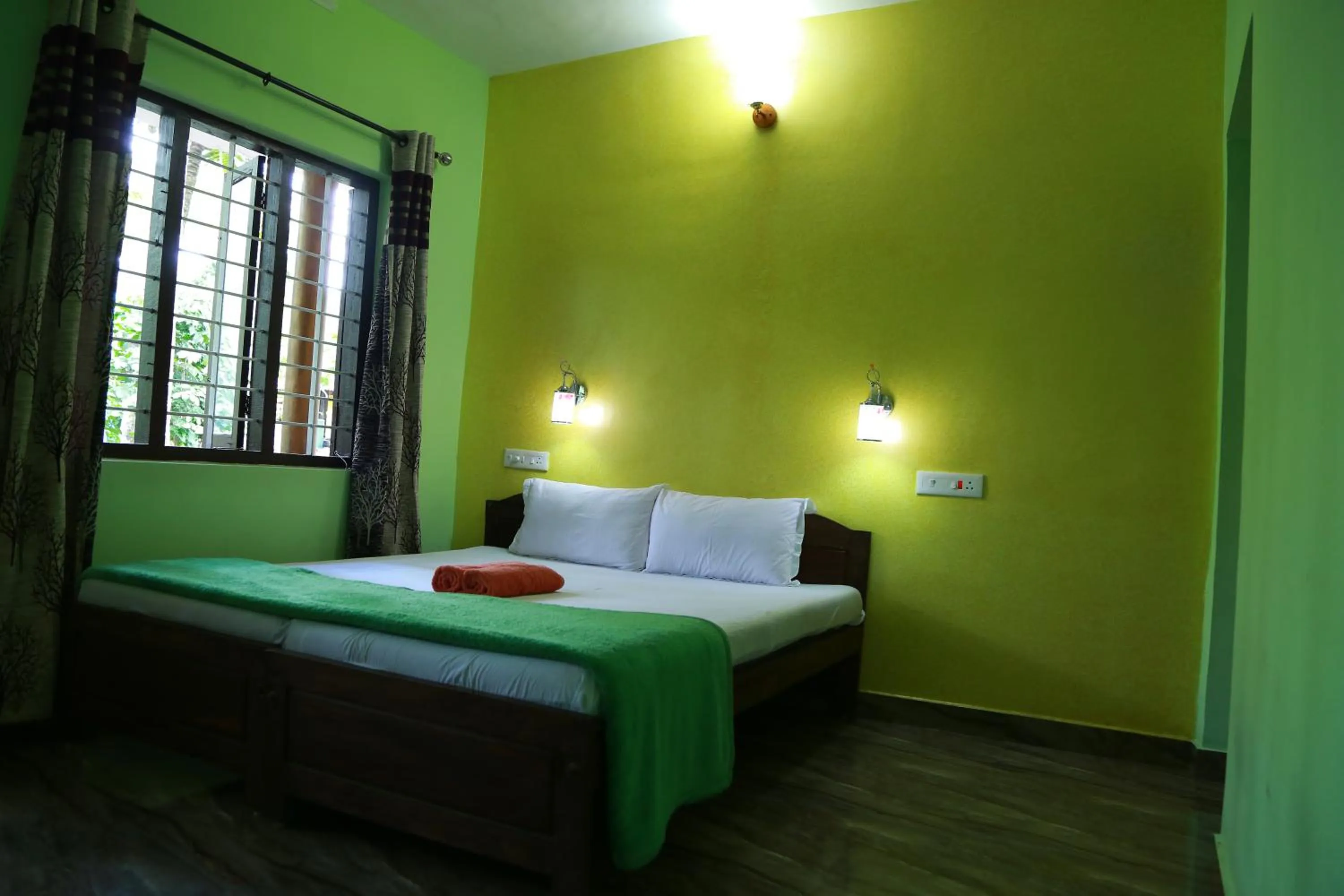 Bed in Dean Dale Cottages