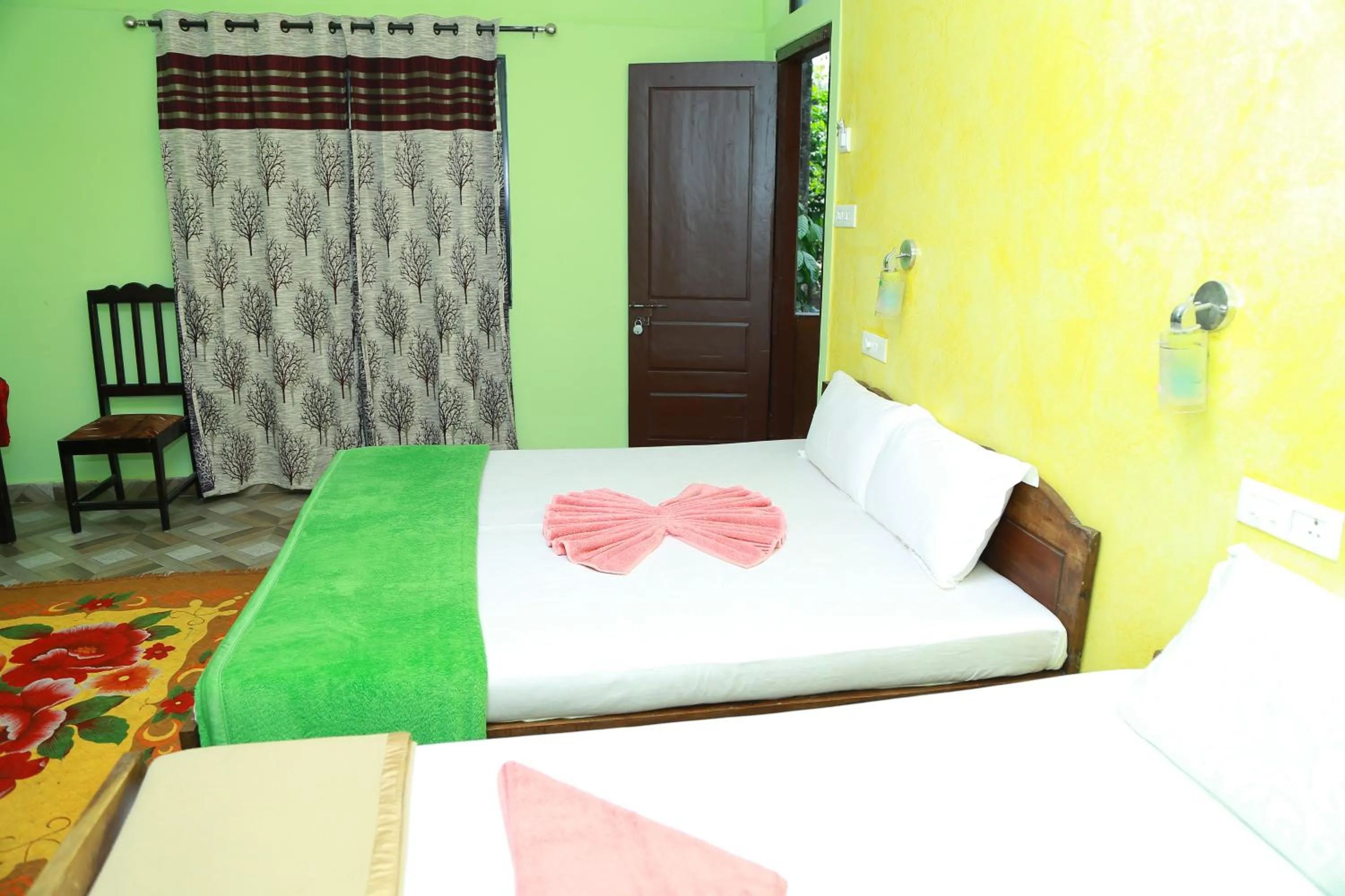 Bed in Dean Dale Cottages