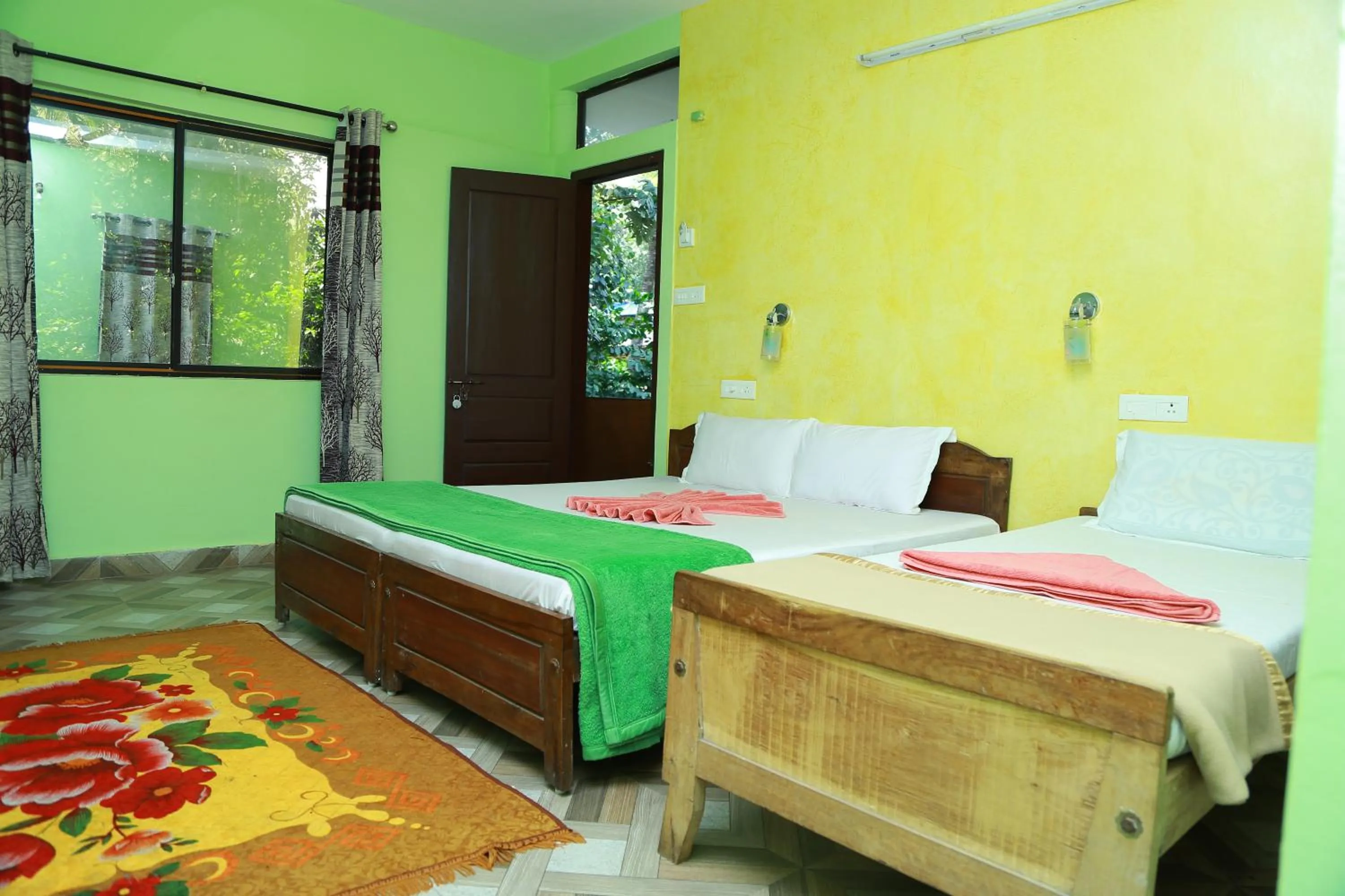 Bed in Dean Dale Cottages