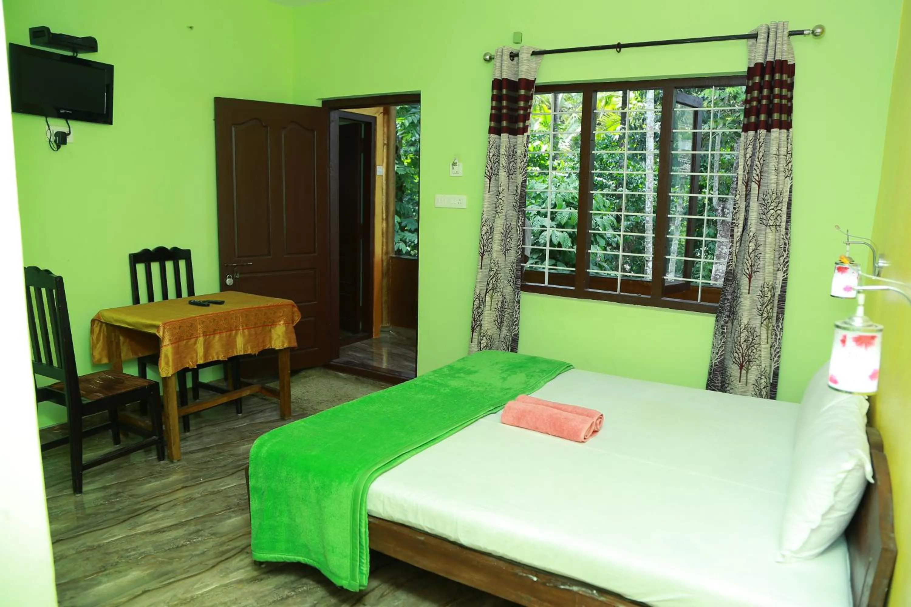 Bed in Dean Dale Cottages