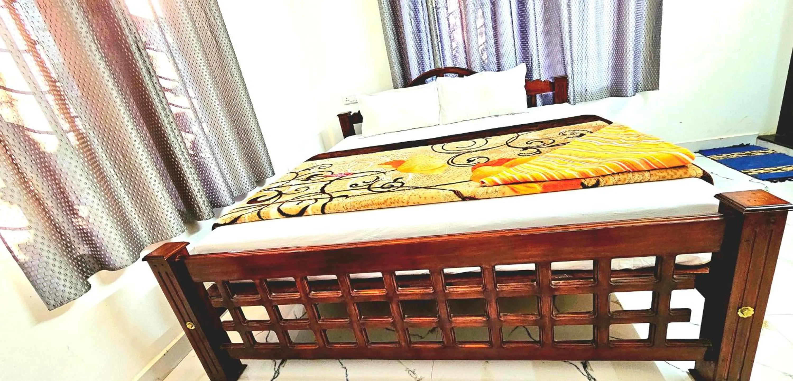 Bed in Dean Dale Cottages