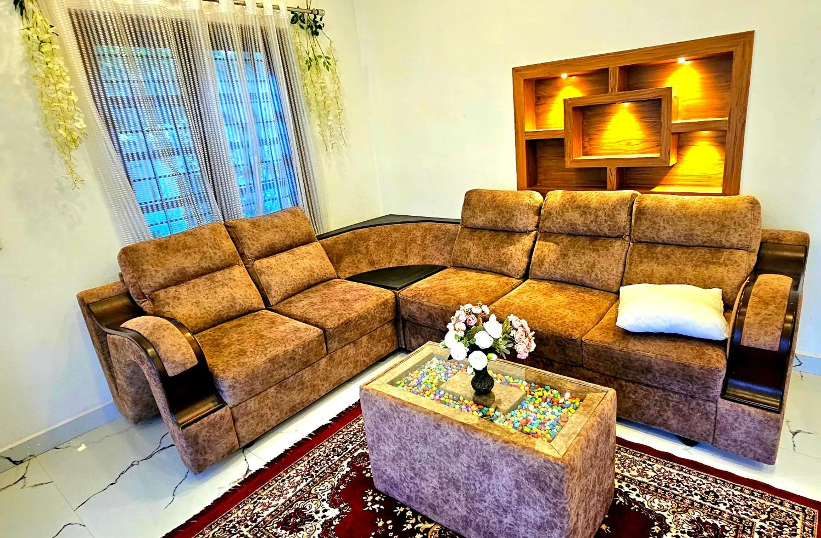 Living room in Dean Dale Cottages