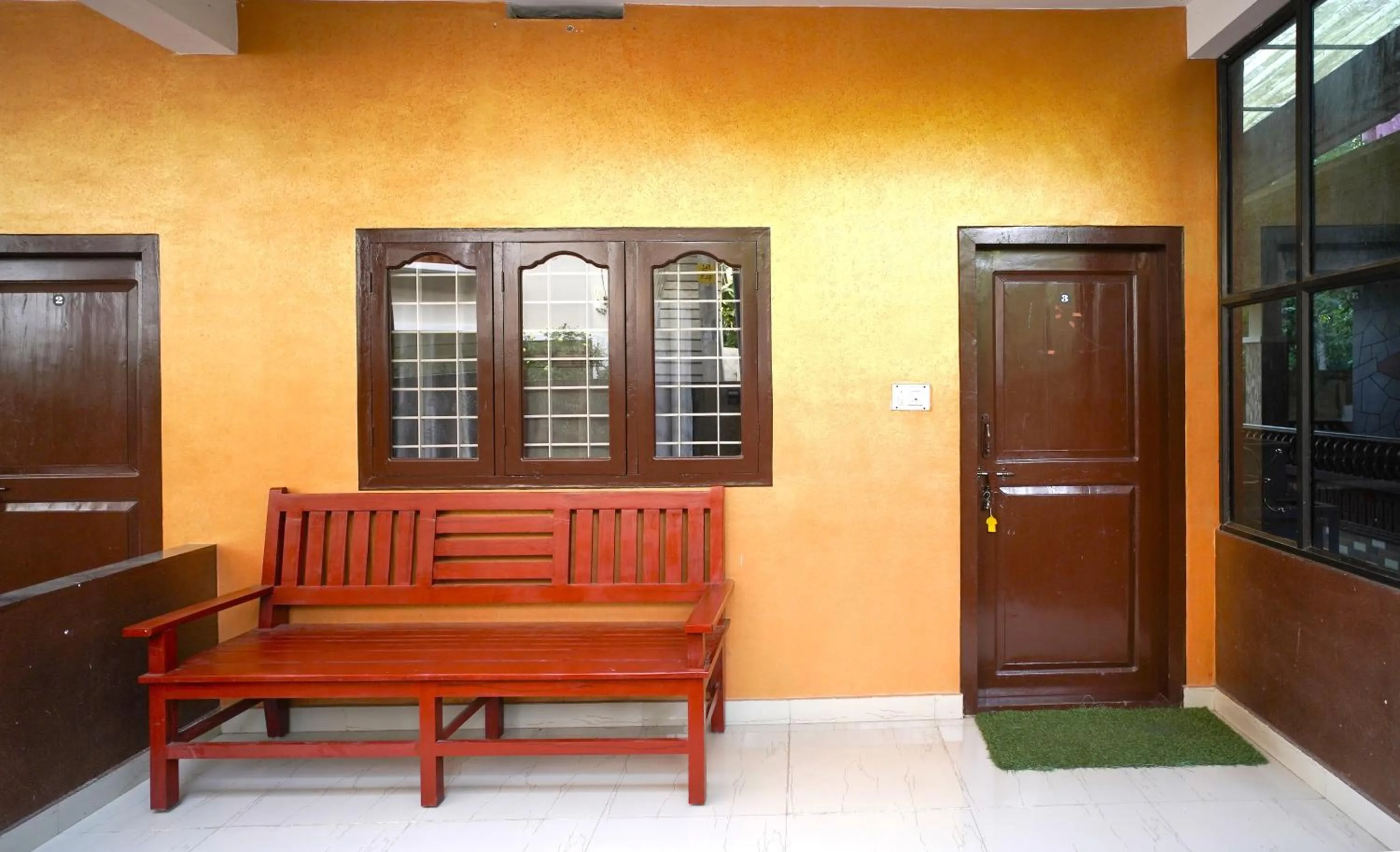 Seating area in Dean Dale Cottages