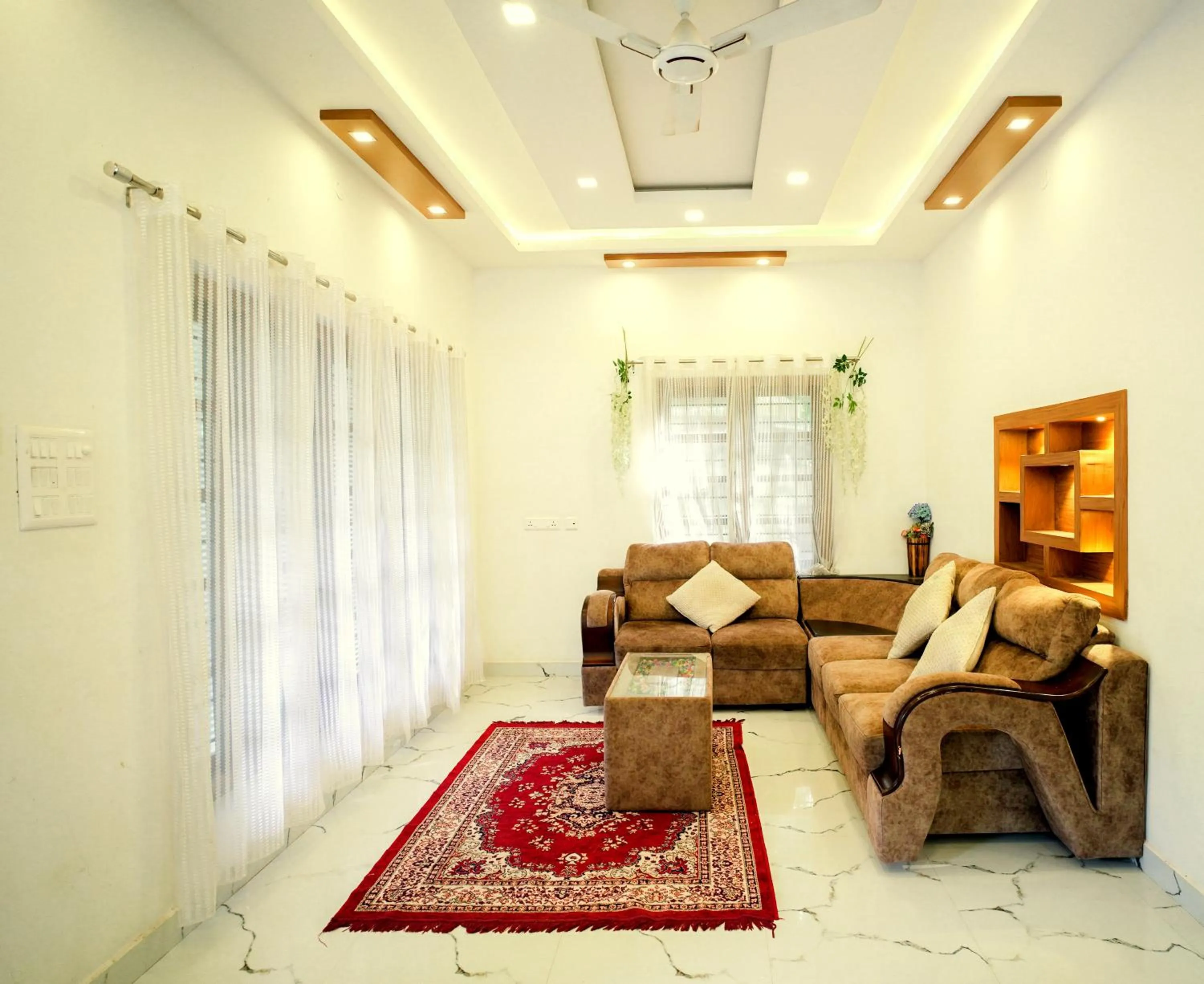 Living room in Dean Dale Cottages