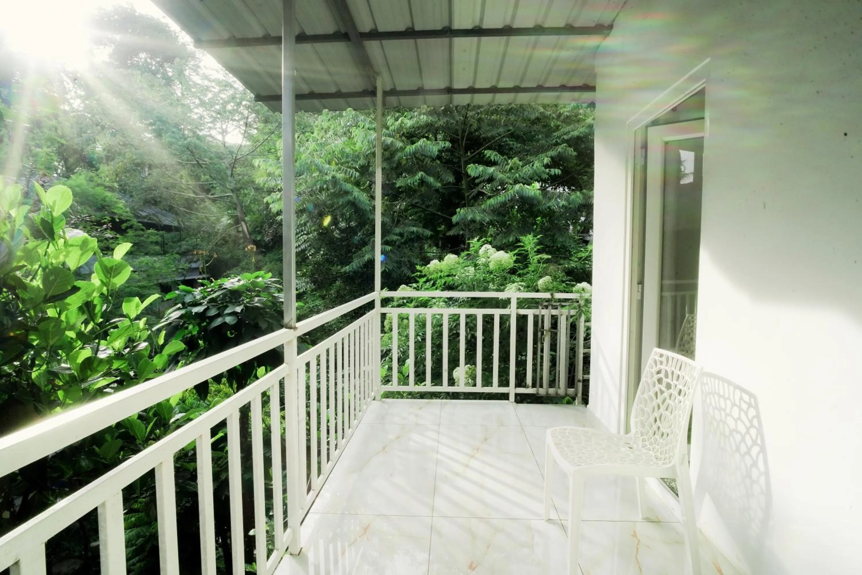 Patio in Dean Dale Cottages