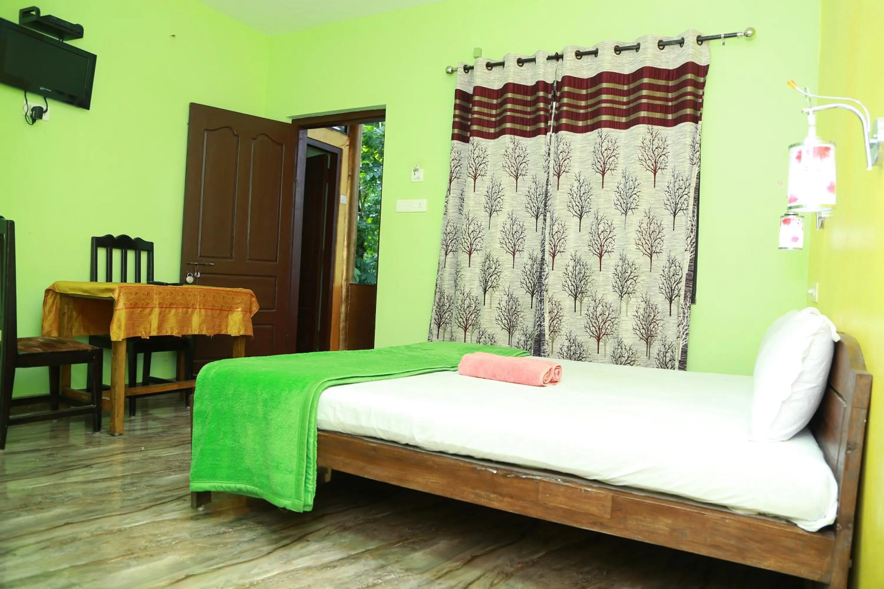 Bed in Dean Dale Cottages