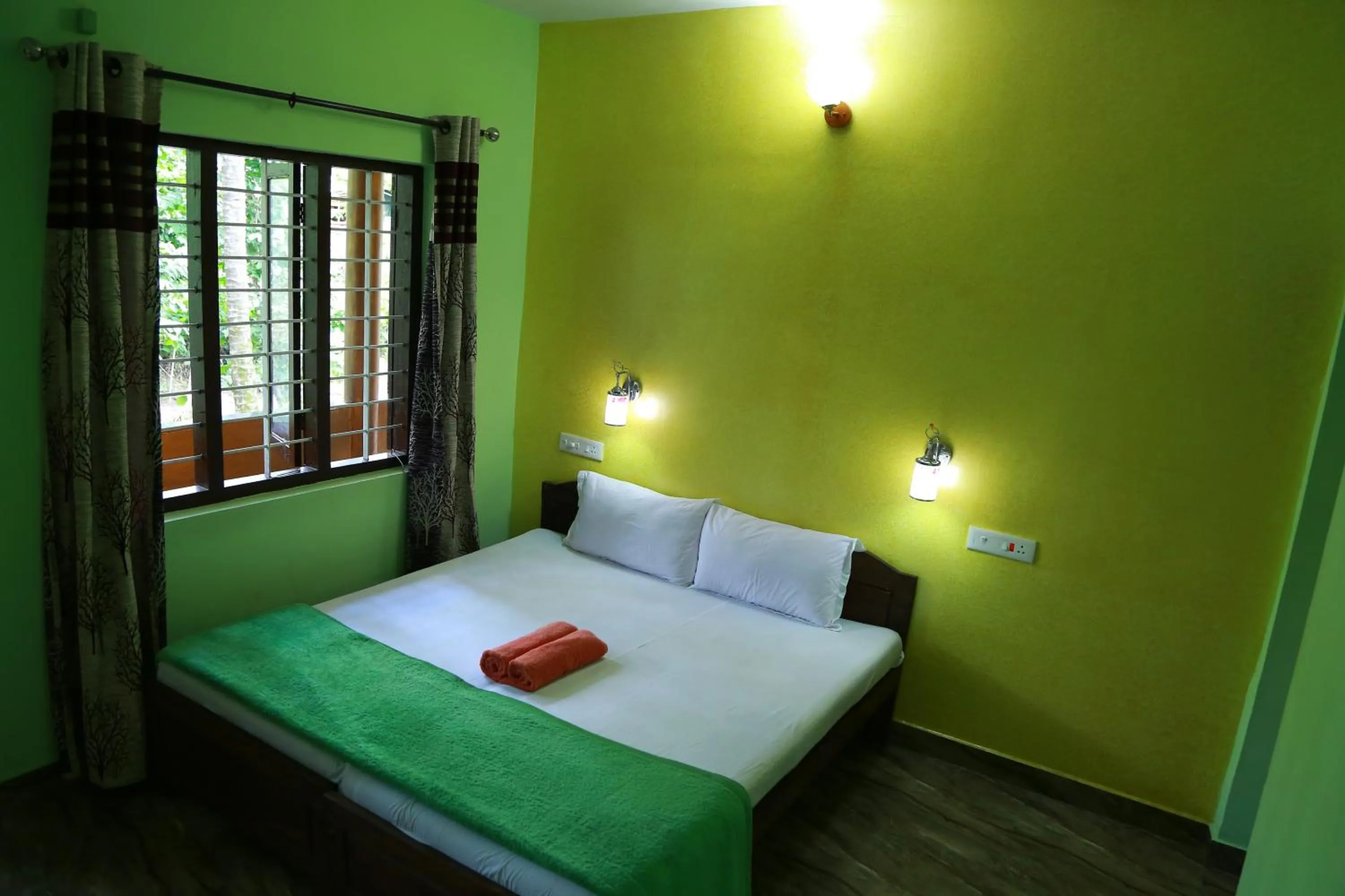 Bed in Dean Dale Cottages