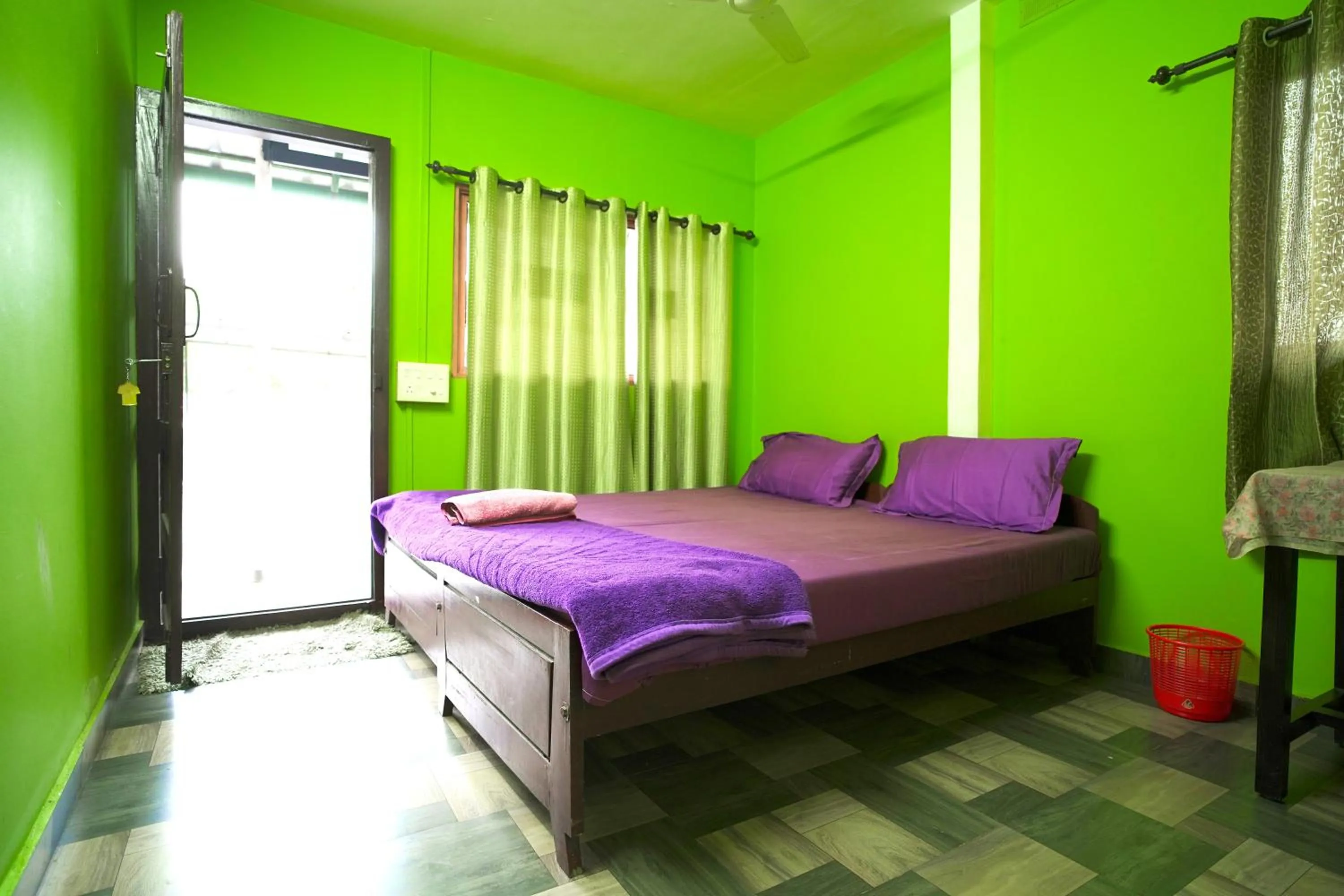 Bed in Dean Dale Cottages