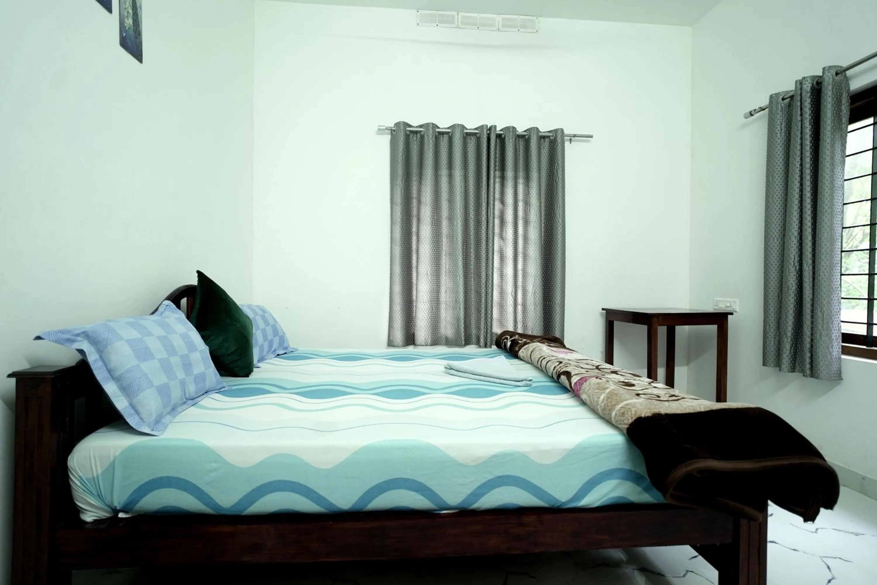 Bed in Dean Dale Cottages