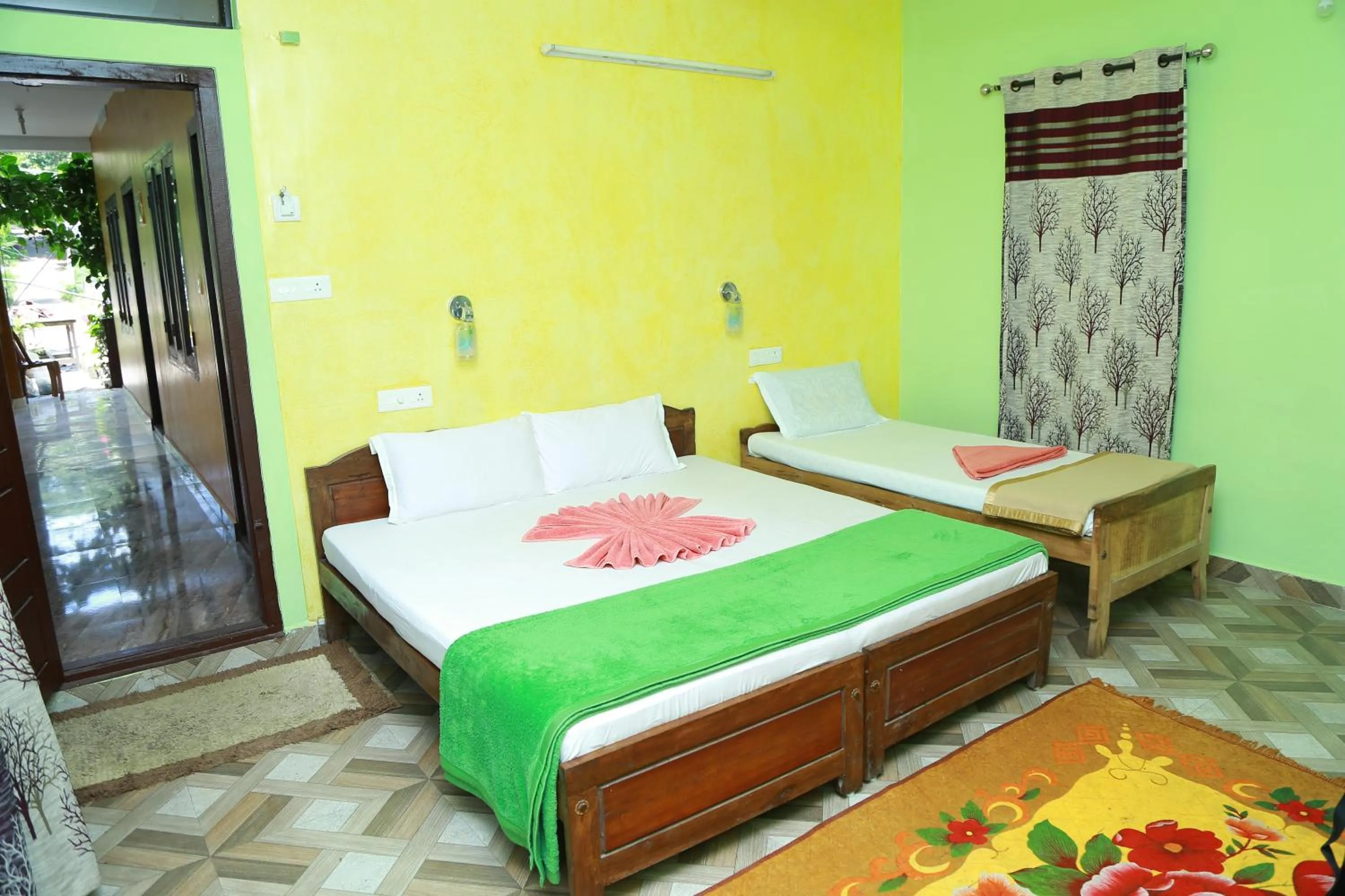 Bed in Dean Dale Cottages