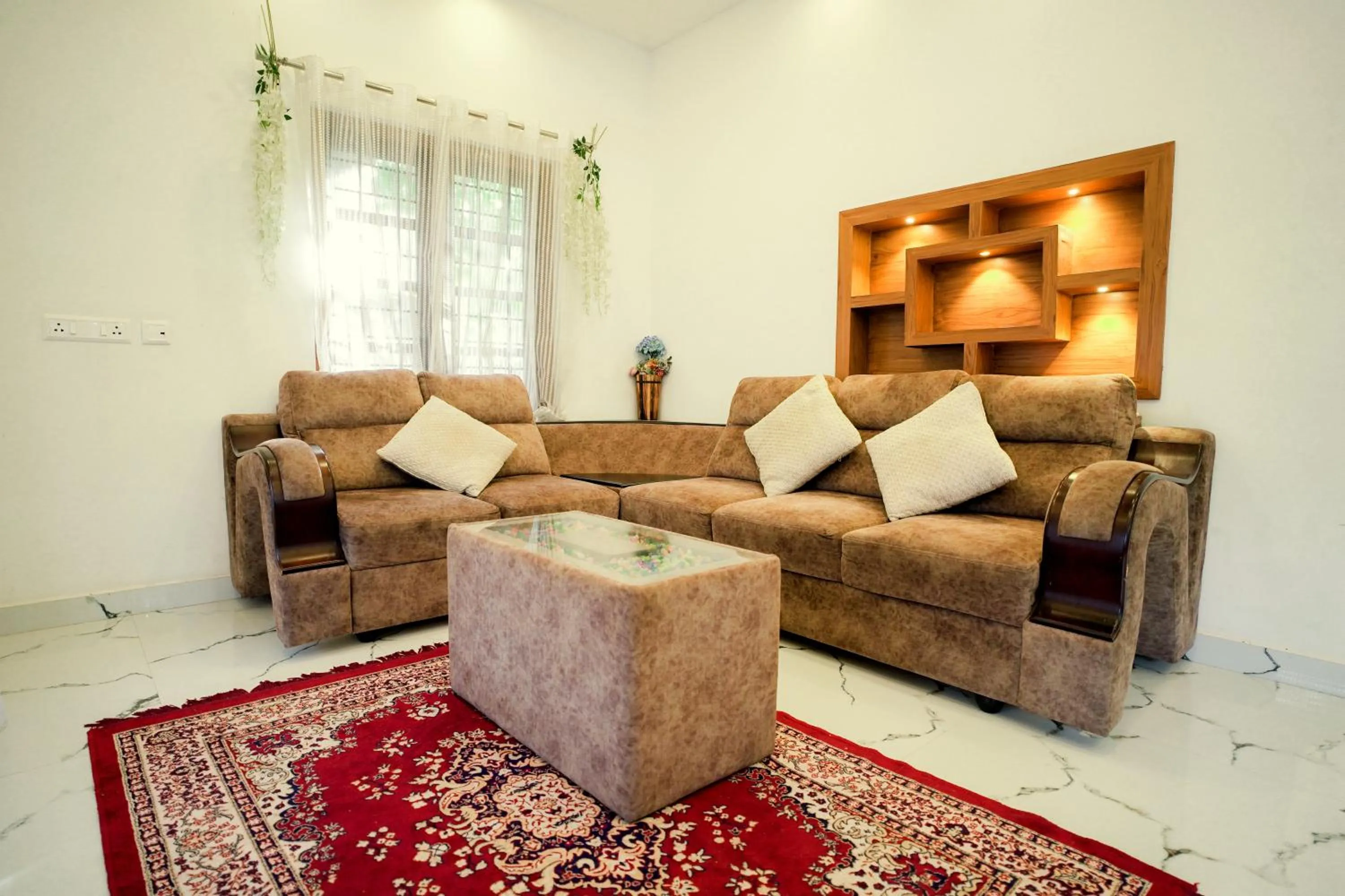 Living room in Dean Dale Cottages