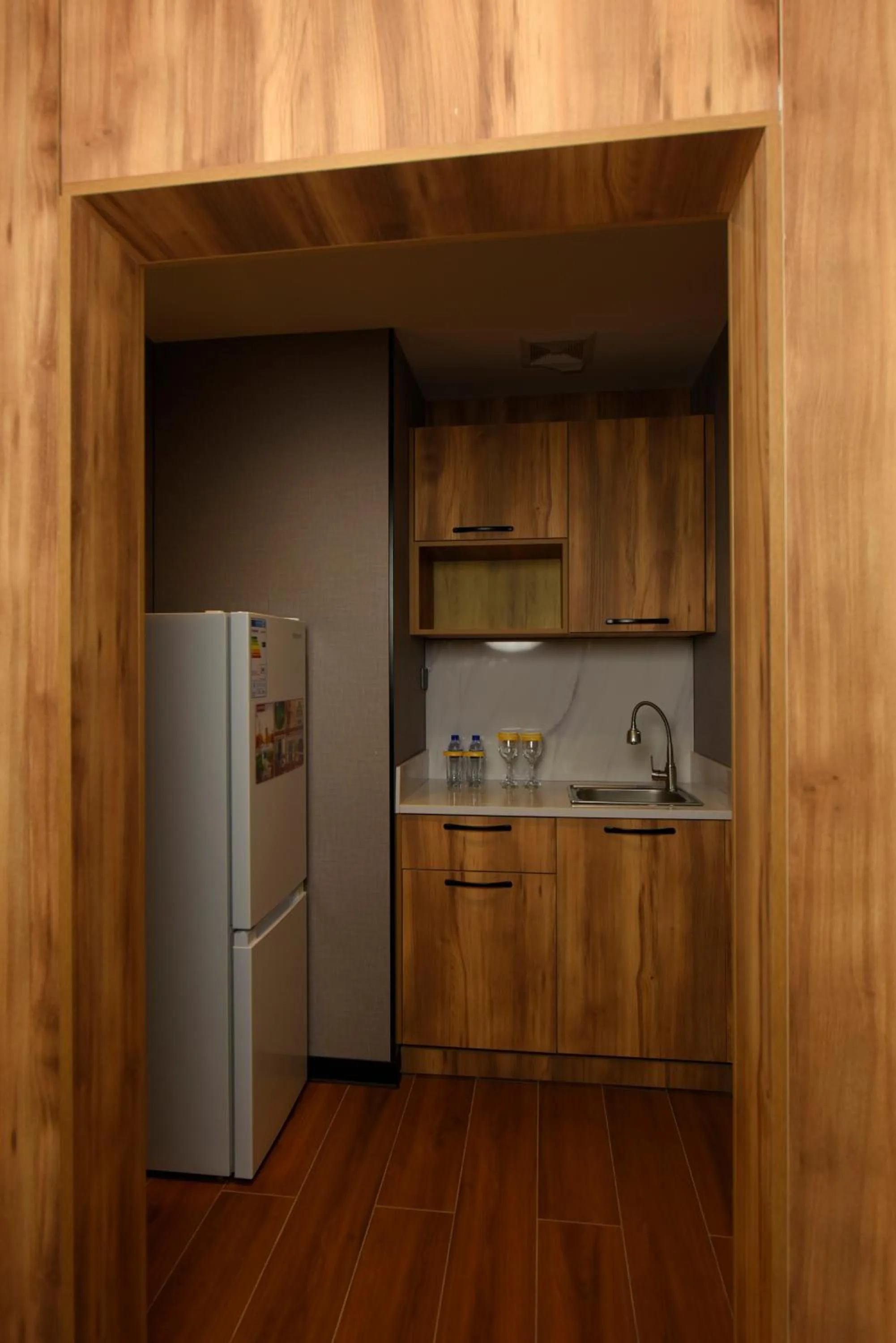 Kitchen or kitchenette in Ulaanbaatar Hotel