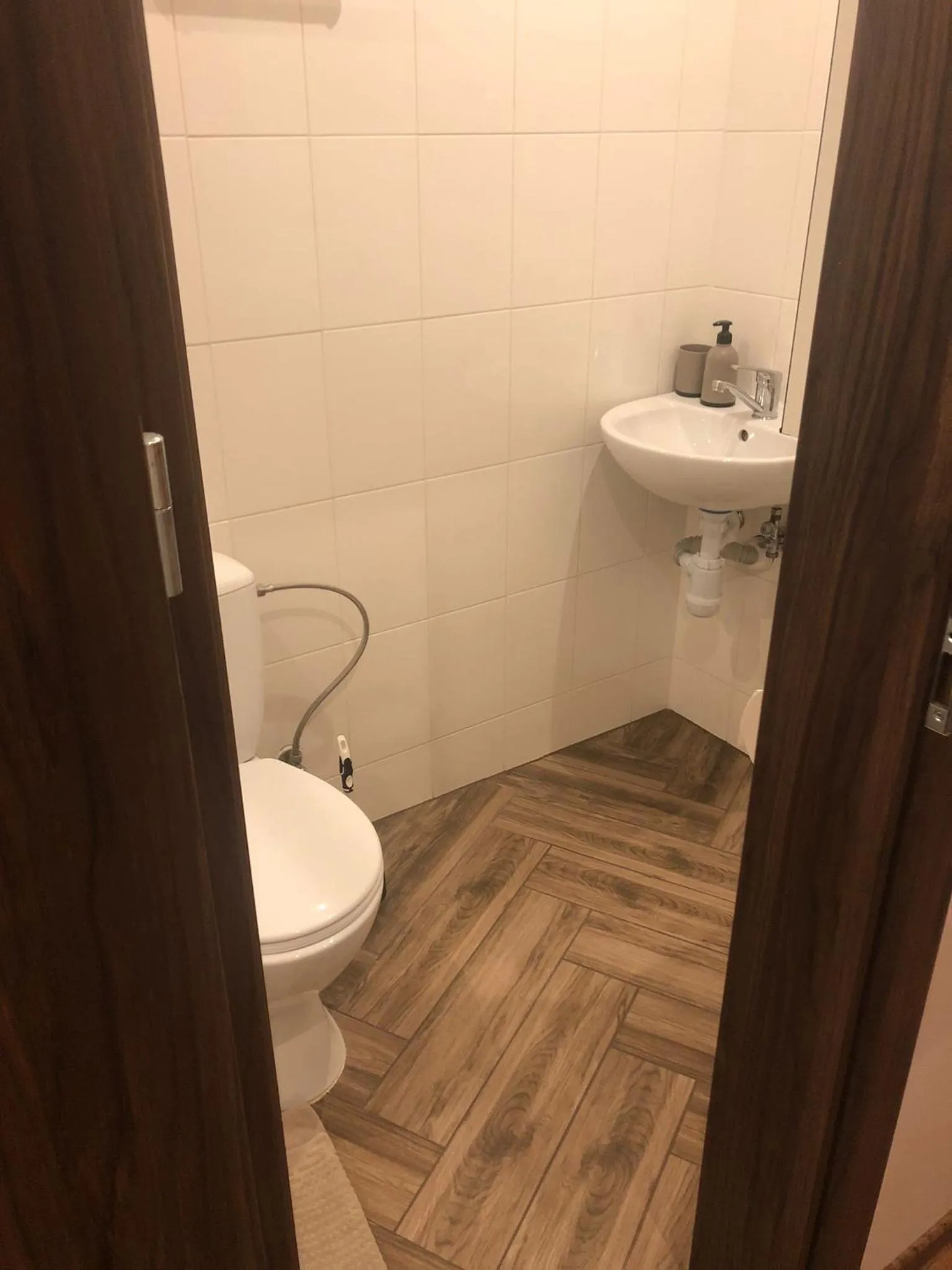 Bathroom in RVR Smart Apartments Riga with Free Parking and Self Check-in