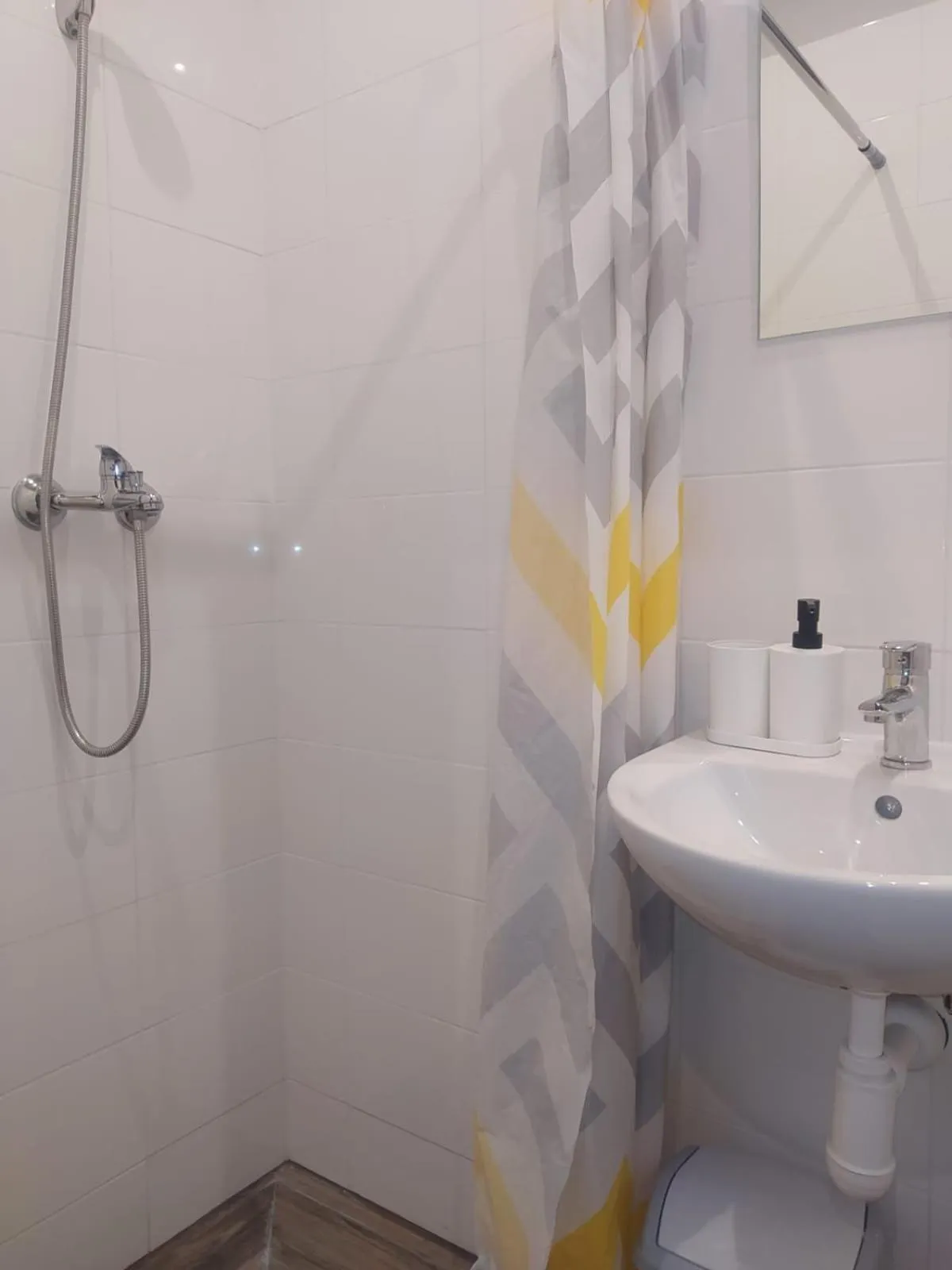 Shower in RVR Smart Apartments Riga with Free Parking and Self Check-in