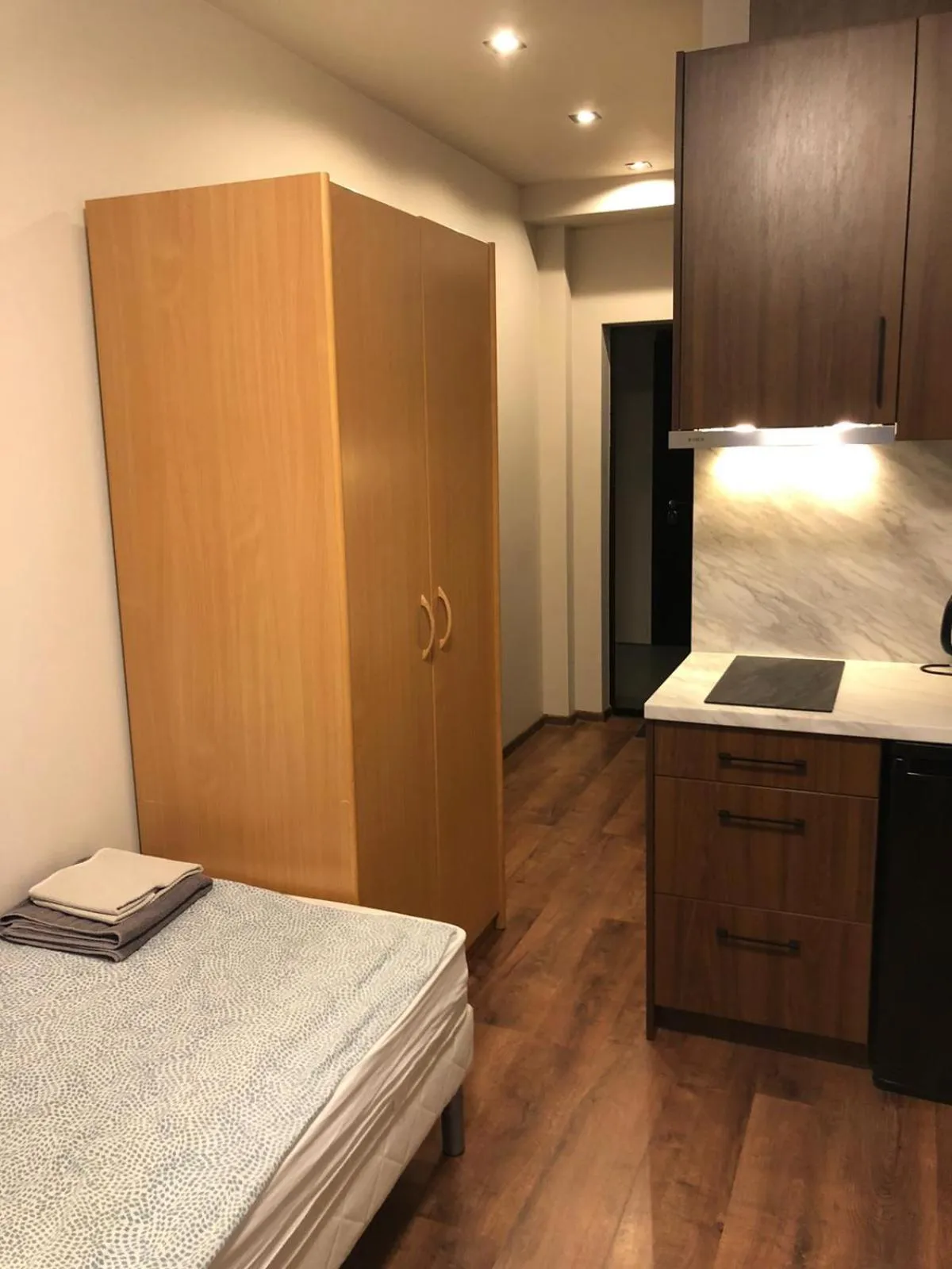 Bedroom, Bed in RVR Smart Apartments Riga with Free Parking and Self Check-in