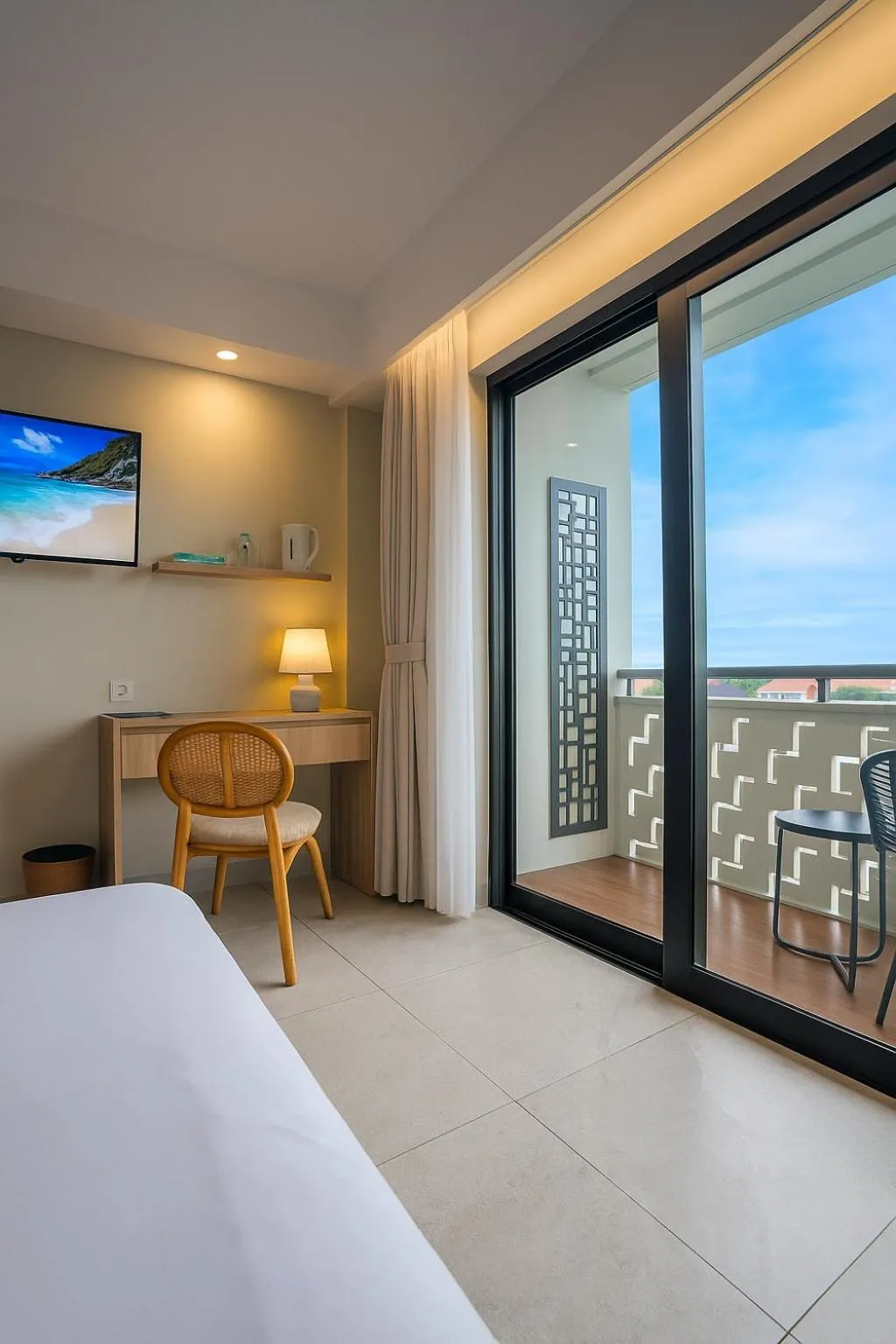 View (from property/room), Bed in Anaya Hotel Canggu