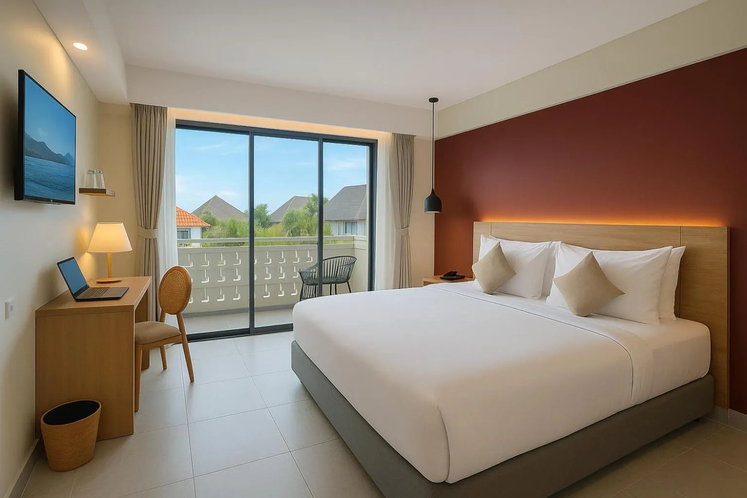 Bed in Anaya Hotel Canggu