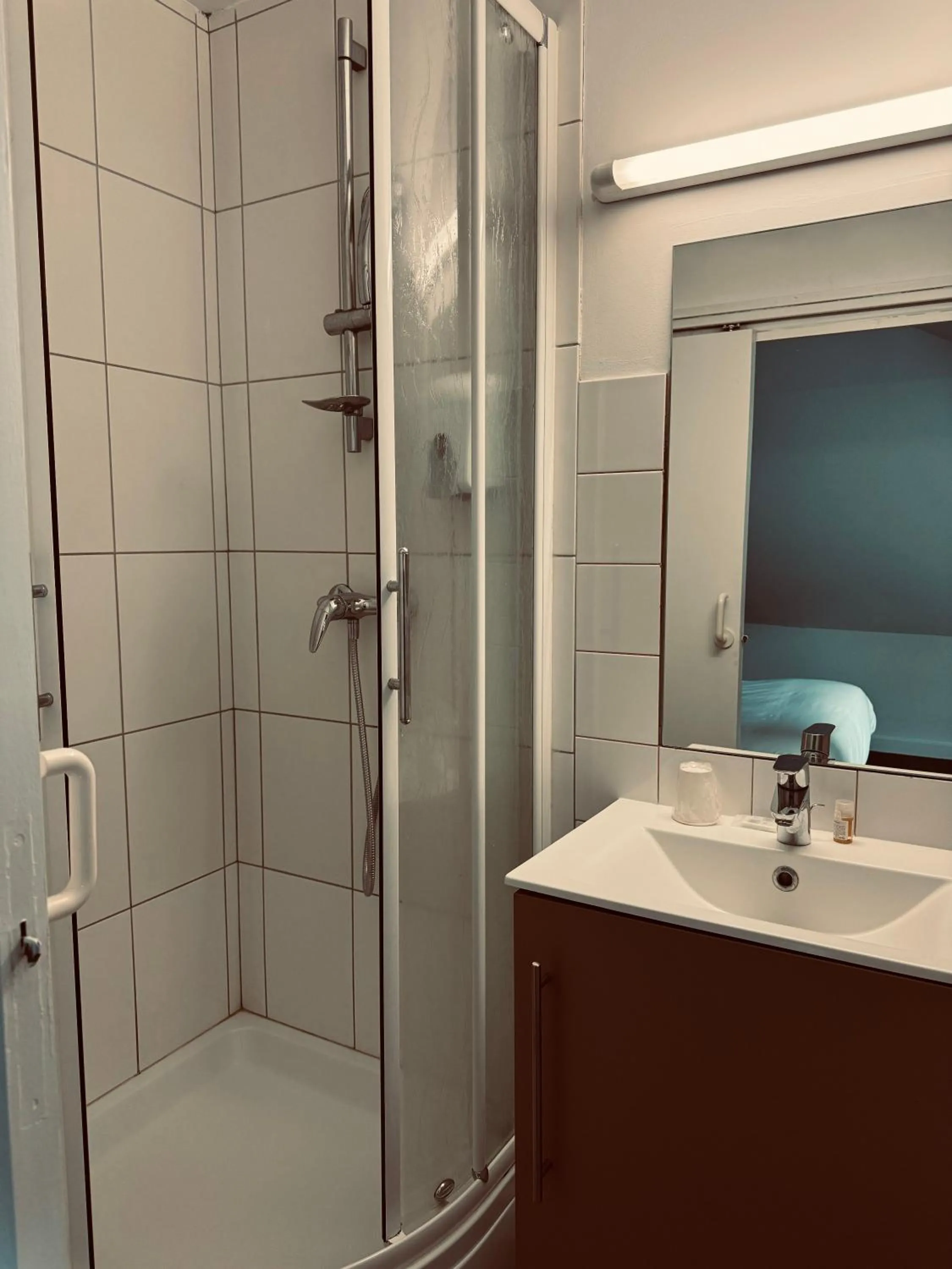 Shower in Logis Hotel Eben