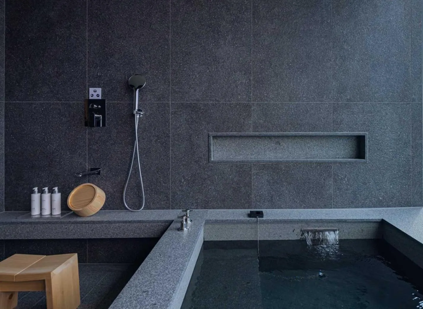 Hot Spring Bath in Grand Hilai Sun Moon Lake