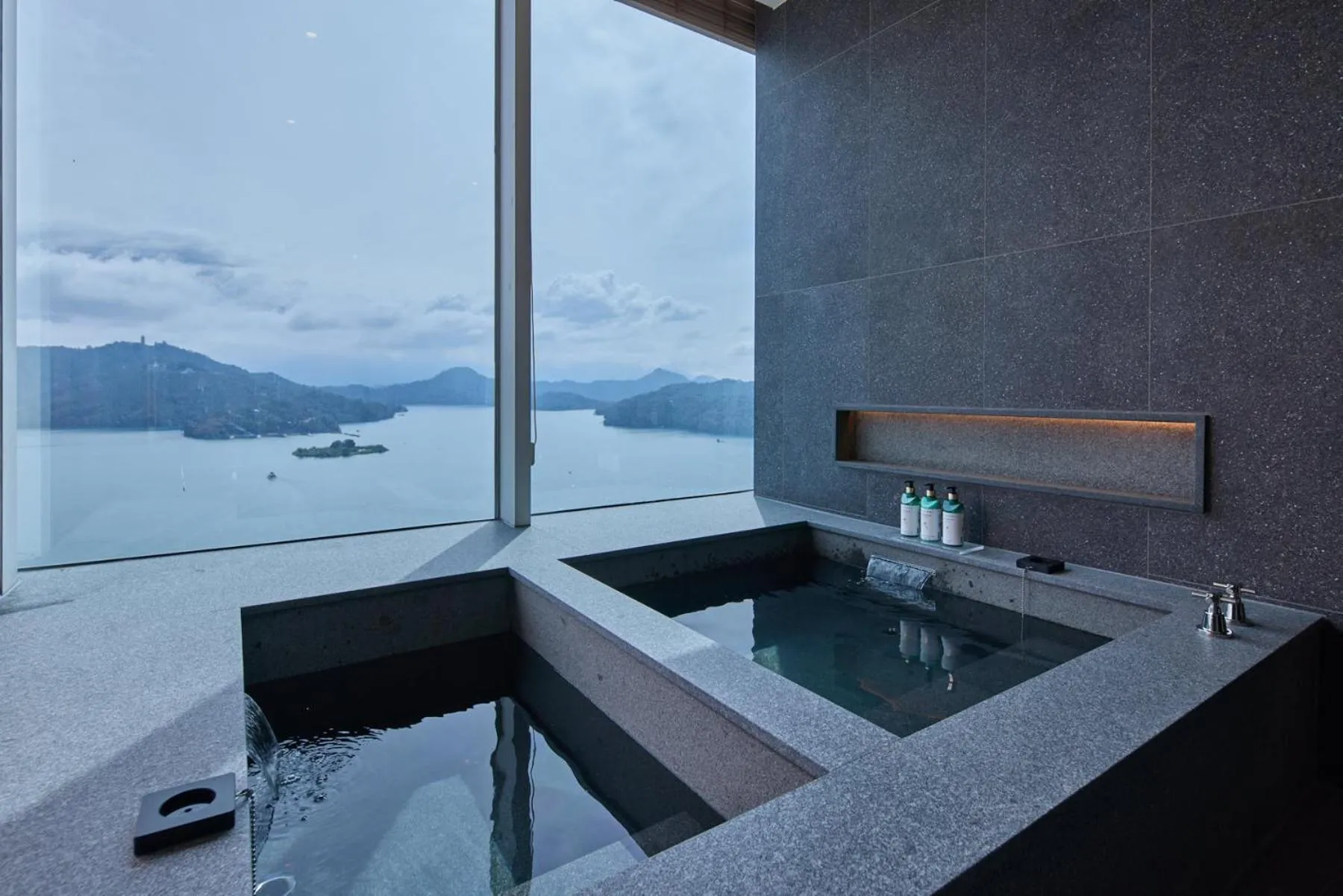 Hot Spring Bath in Grand Hilai Sun Moon Lake