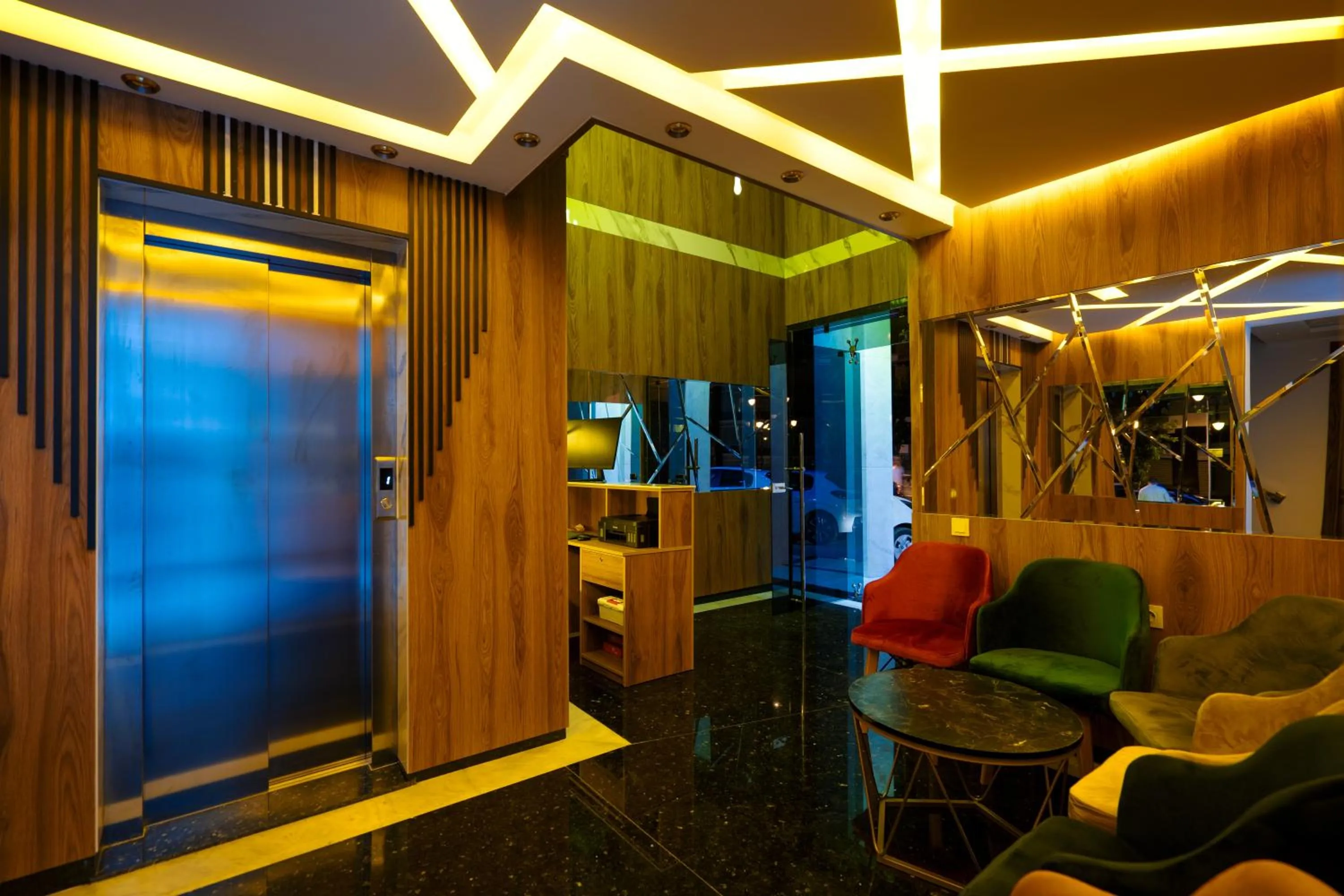 Seating area in IMMOKA SUITEs