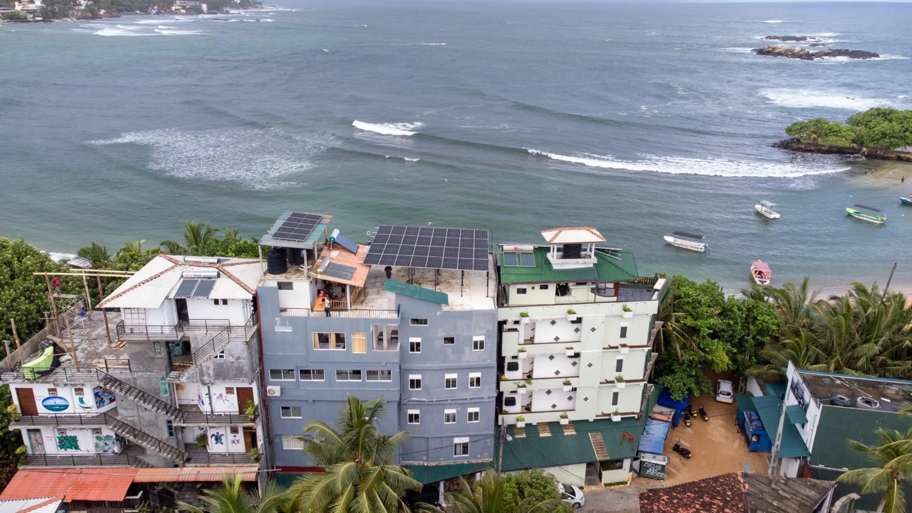Bird's eye view in New Wave Beach Resort Unawatuna