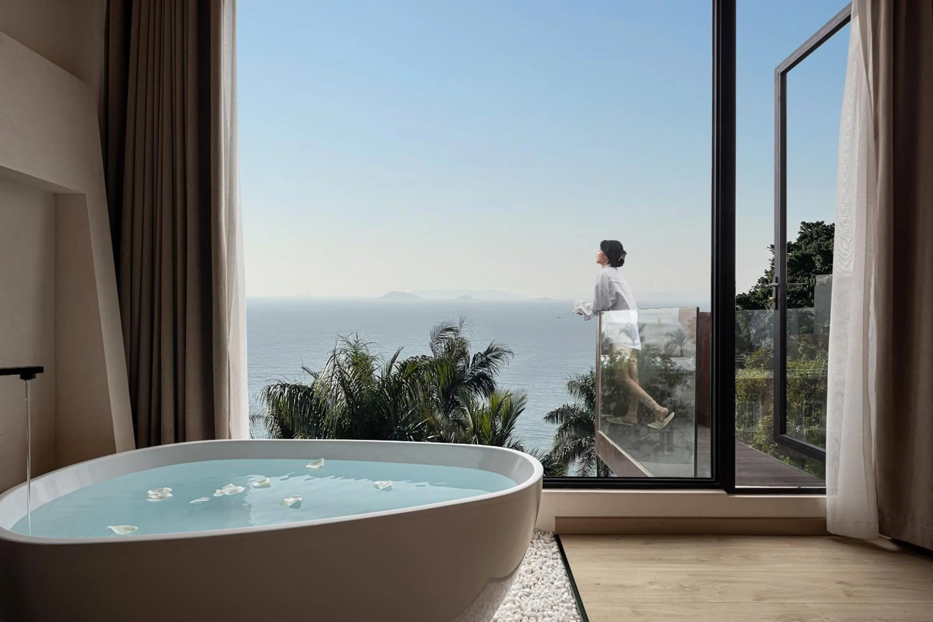 People in Xiamen Littoral Villa