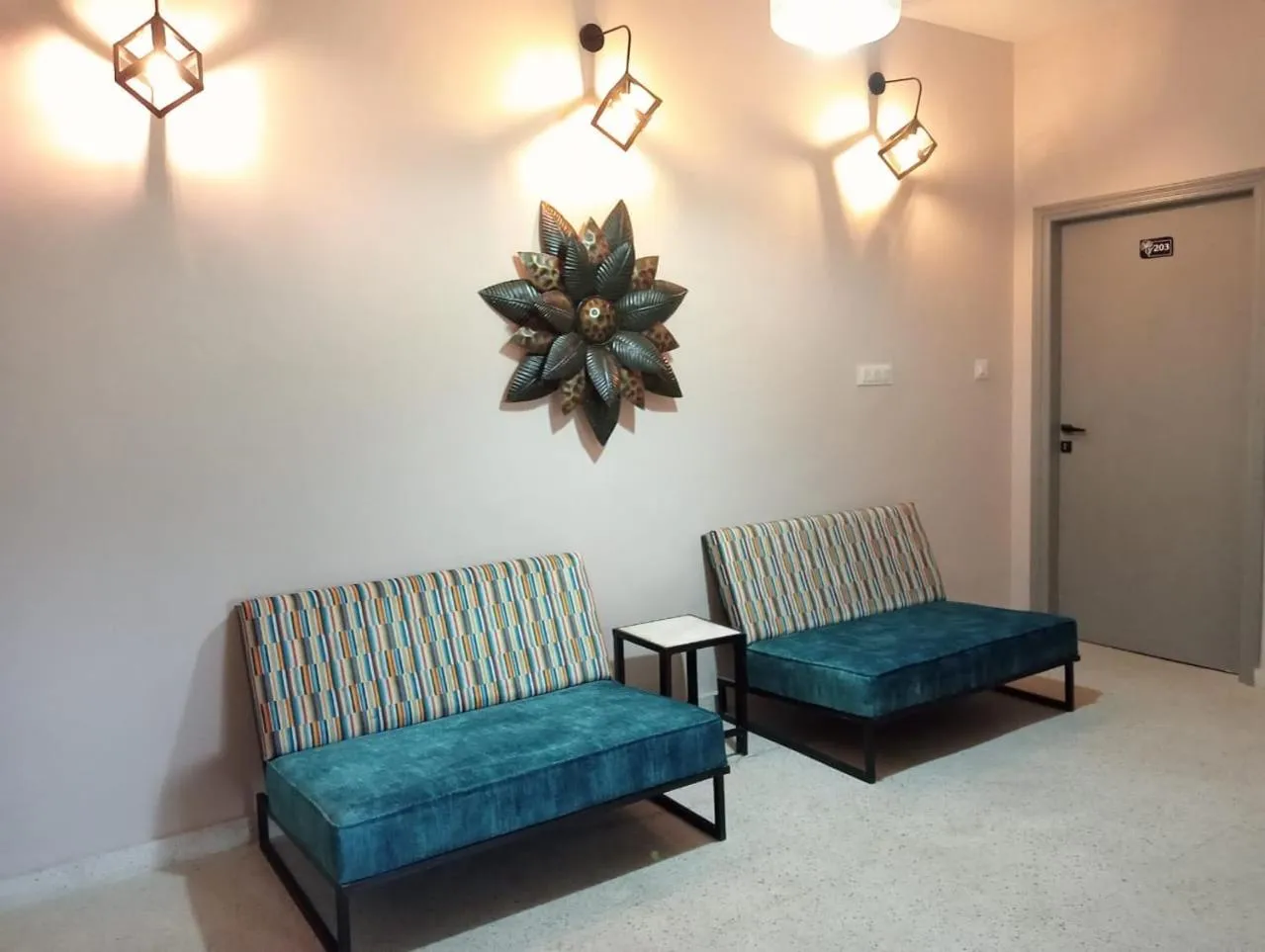 Seating area in Ved A Boutique Stay