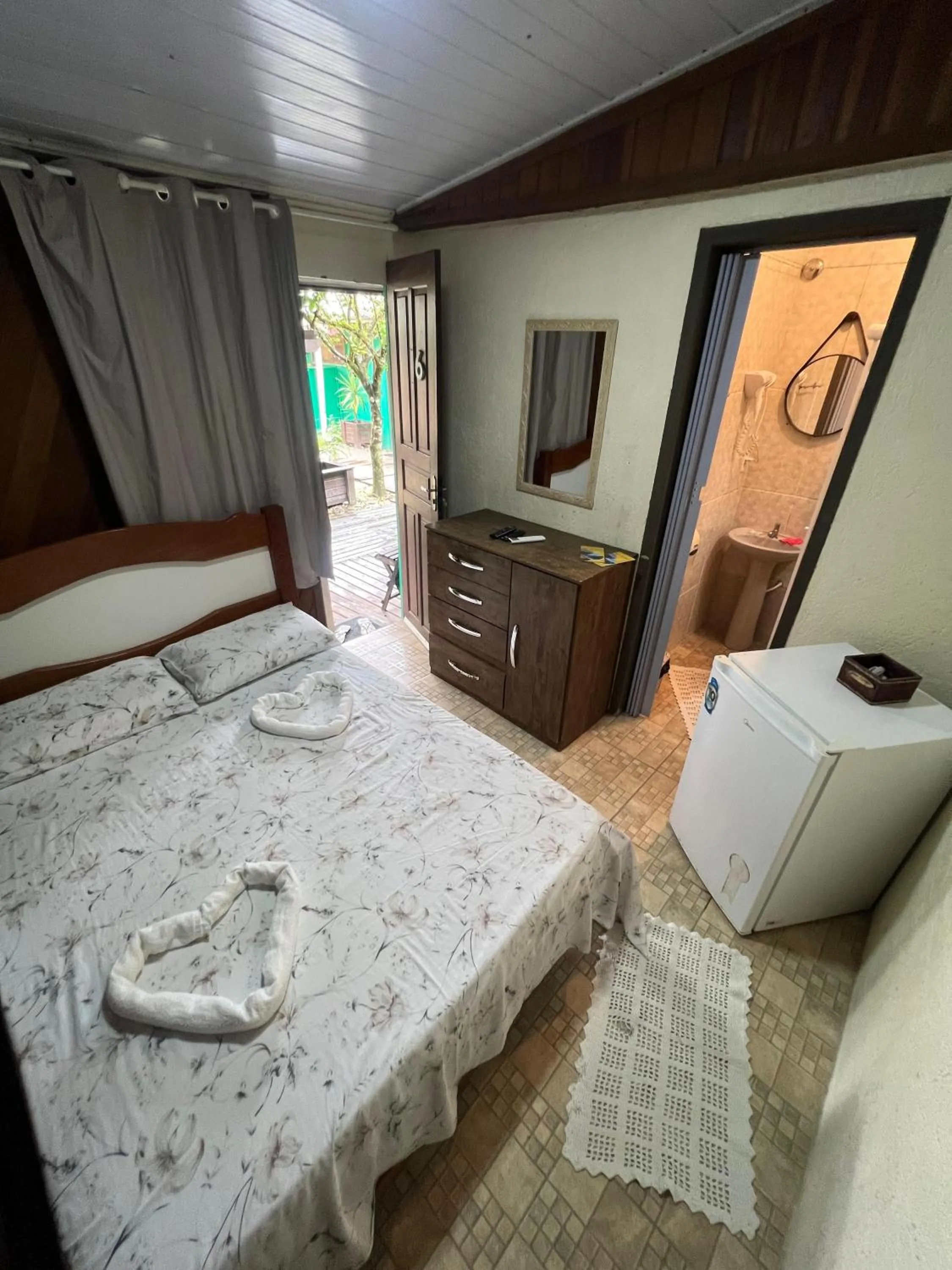 Bed in Pousada Coração da Ilha