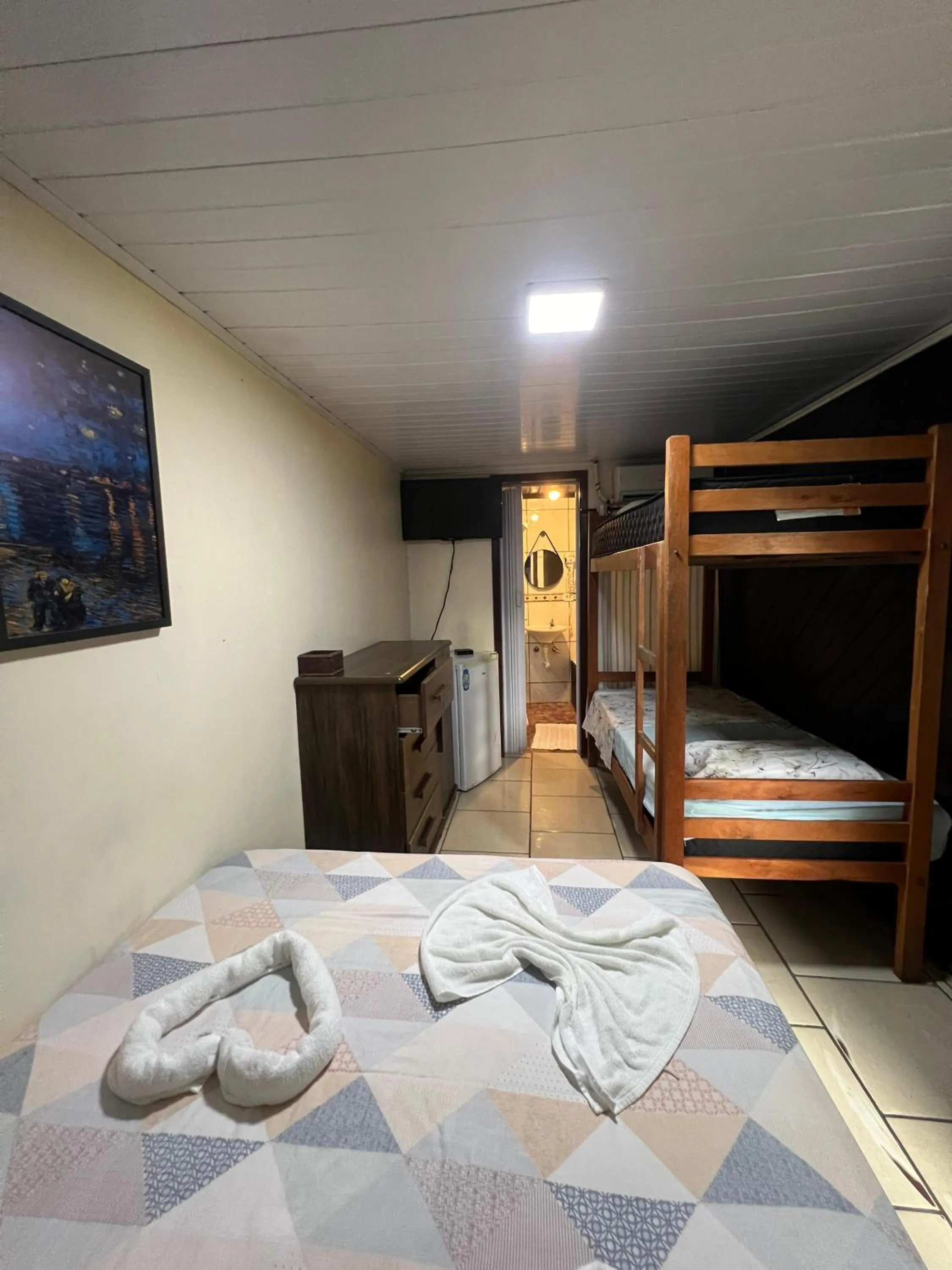 Bed in Pousada Coração da Ilha